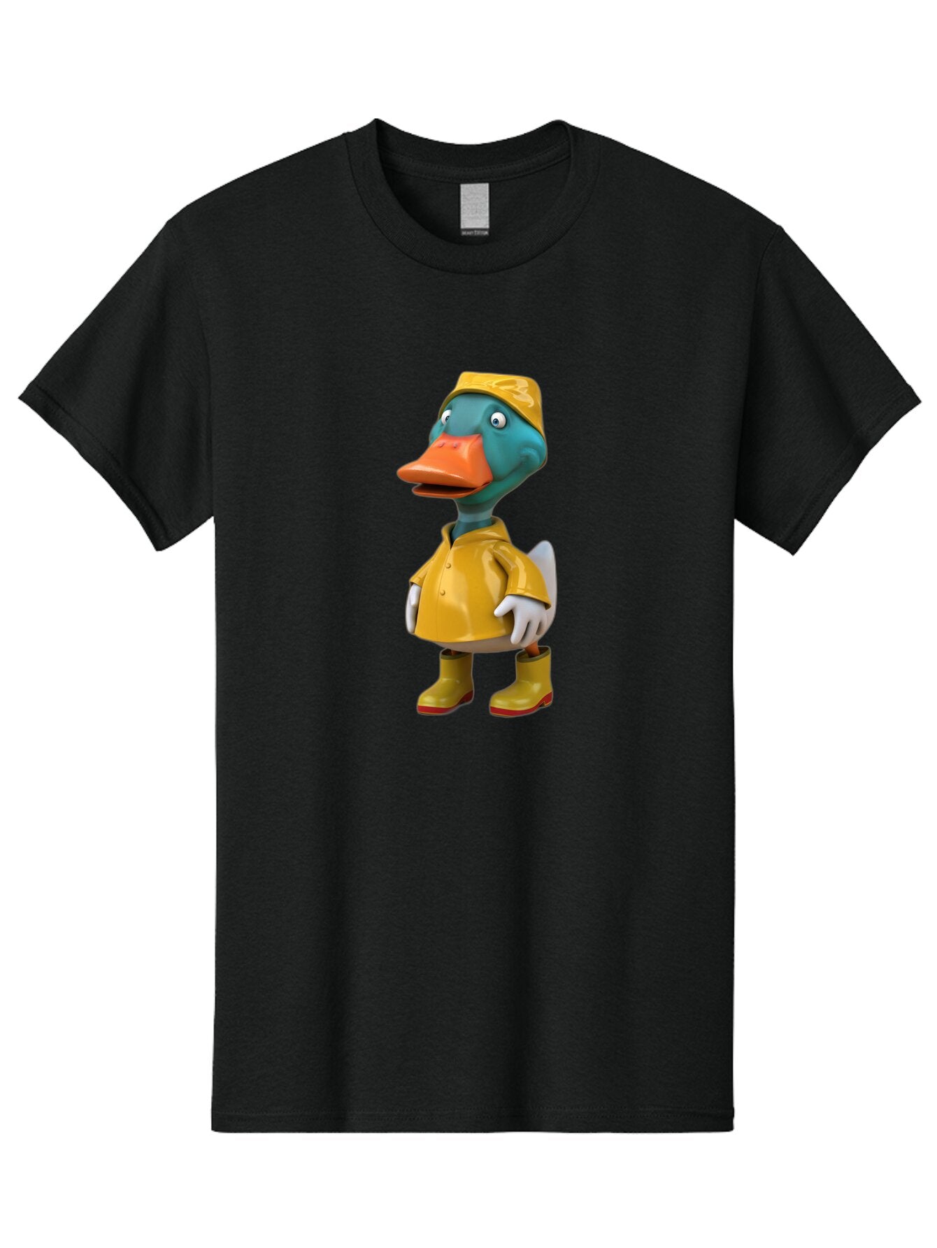 Duck-In-Yellow-Rain-Gear Men'S Graphic Tee, 100% Cotton, Comfortable Casual Summer Wear, Machine Washable, Vintage Camera, Old Camera, Antique Camera, Black Camera, Classic Photography, Photography Equipment, Nostalgic Device, Film Camera, Baq756 14