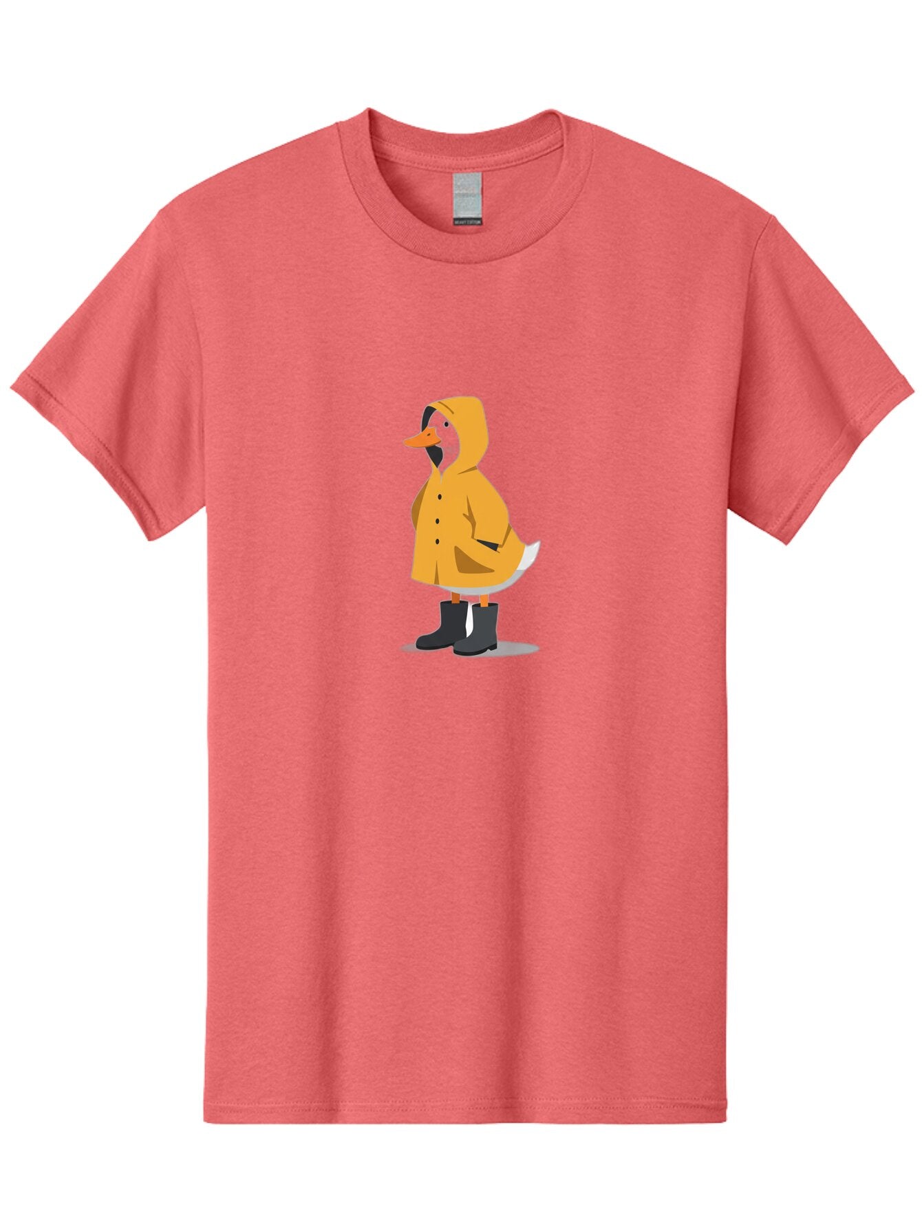 Duck-In-Yellow-Raincoat Men'S Graphic Tee, 100% Cotton, Comfortable Casual Summer Wear, Machine Washable, Vintage Camera, Old Camera, Antique Camera, Black Camera, Classic Photography, Photography Equipment, Nostalgic Device, Film Camera, Baq757 7