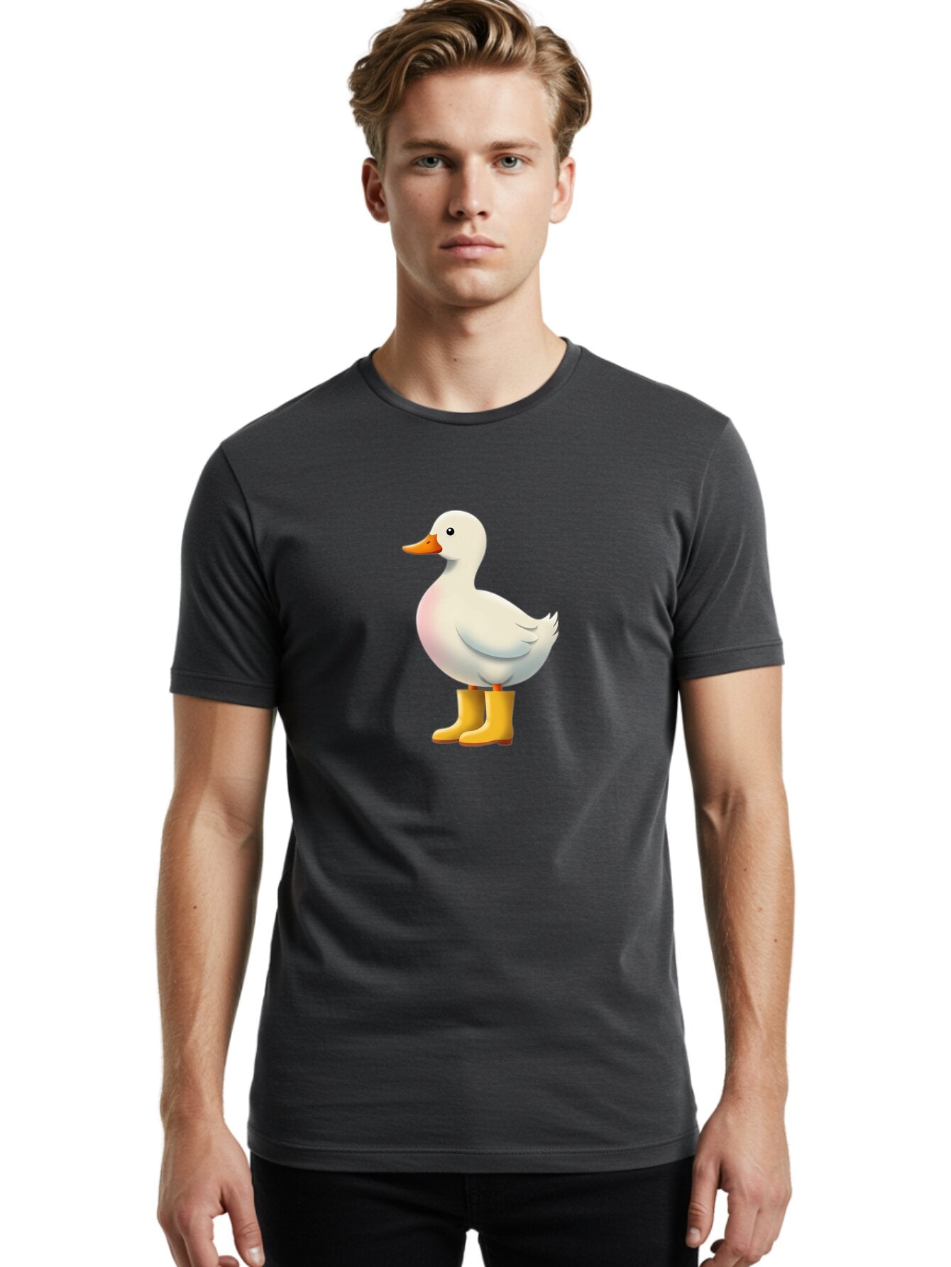 Duck-With-Rain-Boots Men'S Graphic Tee, 100% Cotton, Comfortable Casual Summer Wear, Machine Washable, Vintage Camera, Old Camera, Antique Camera, Black Camera, Classic Photography, Photography Equipment, Nostalgic Device, Film Camera, Baq758 25
