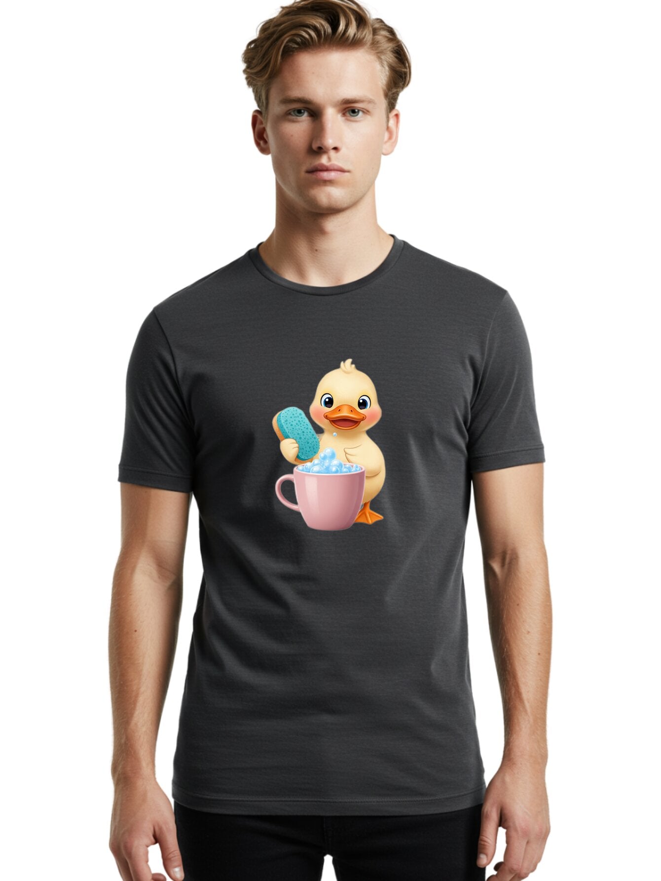 Duckling-Bathing Men'S Graphic Tee, 100% Cotton, Comfortable Casual Summer Wear, Machine Washable, Vintage Camera, Old Camera, Antique Camera, Black Camera, Classic Photography, Photography Equipment, Nostalgic Device, Film Camera, Camera Art Baq760 21