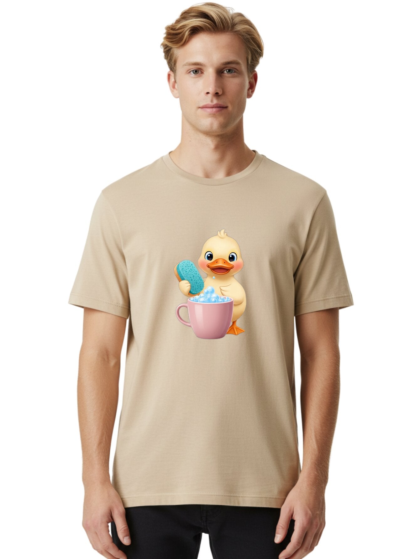 Duckling-Bathing Men'S Graphic Tee, 100% Cotton, Comfortable Casual Summer Wear, Machine Washable, Vintage Camera, Old Camera, Antique Camera, Black Camera, Classic Photography, Photography Equipment, Nostalgic Device, Film Camera, Camera Art Baq760 25