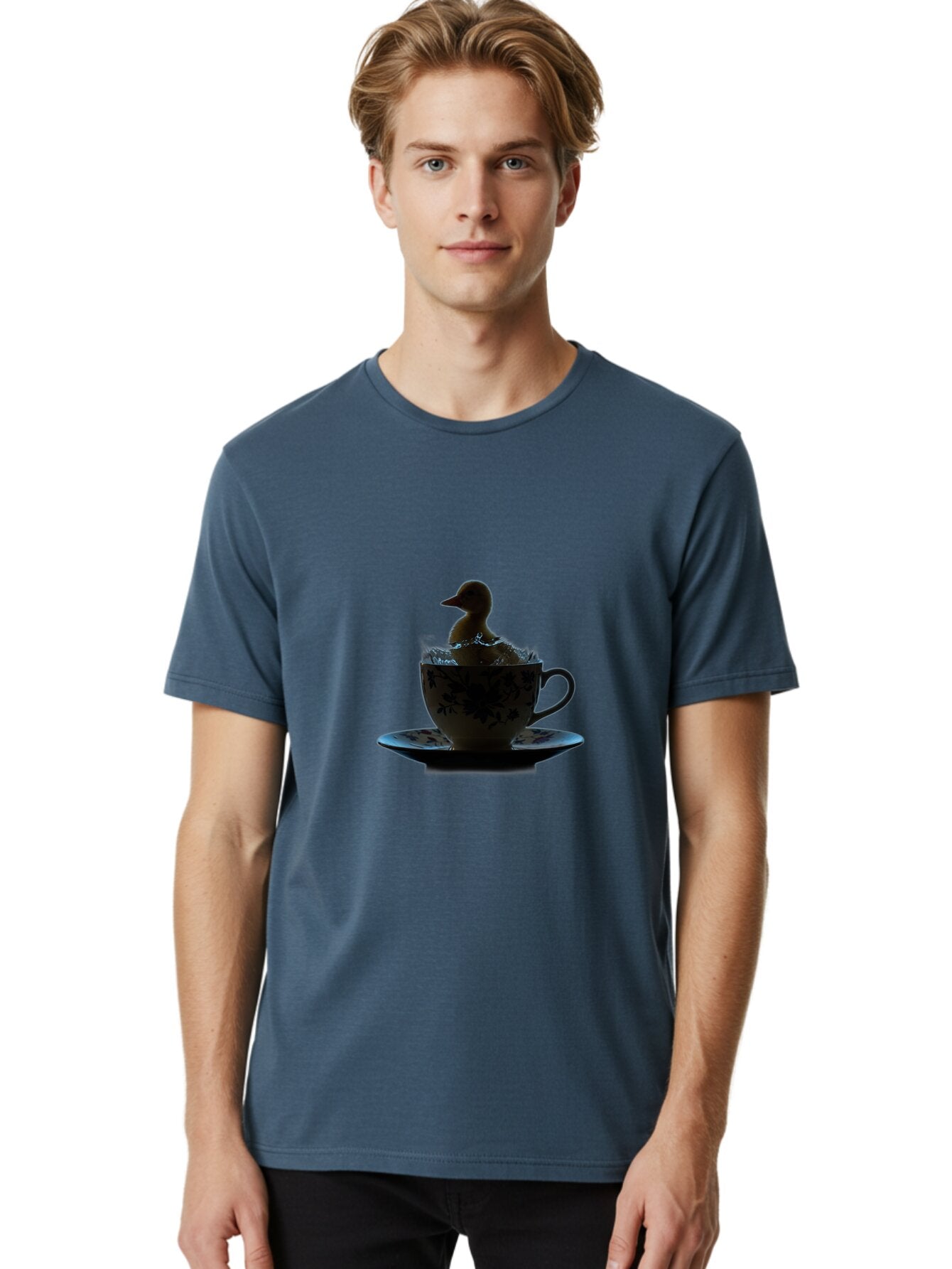 Duckling-In-Teacup Men'S Graphic Tee, 100% Cotton, Comfortable Casual Summer Wear, Machine Washable, Vintage Camera, Old Camera, Antique Camera, Black Camera, Classic Photography, Photography Equipment, Nostalgic Device, Film Camera, Baq761 19