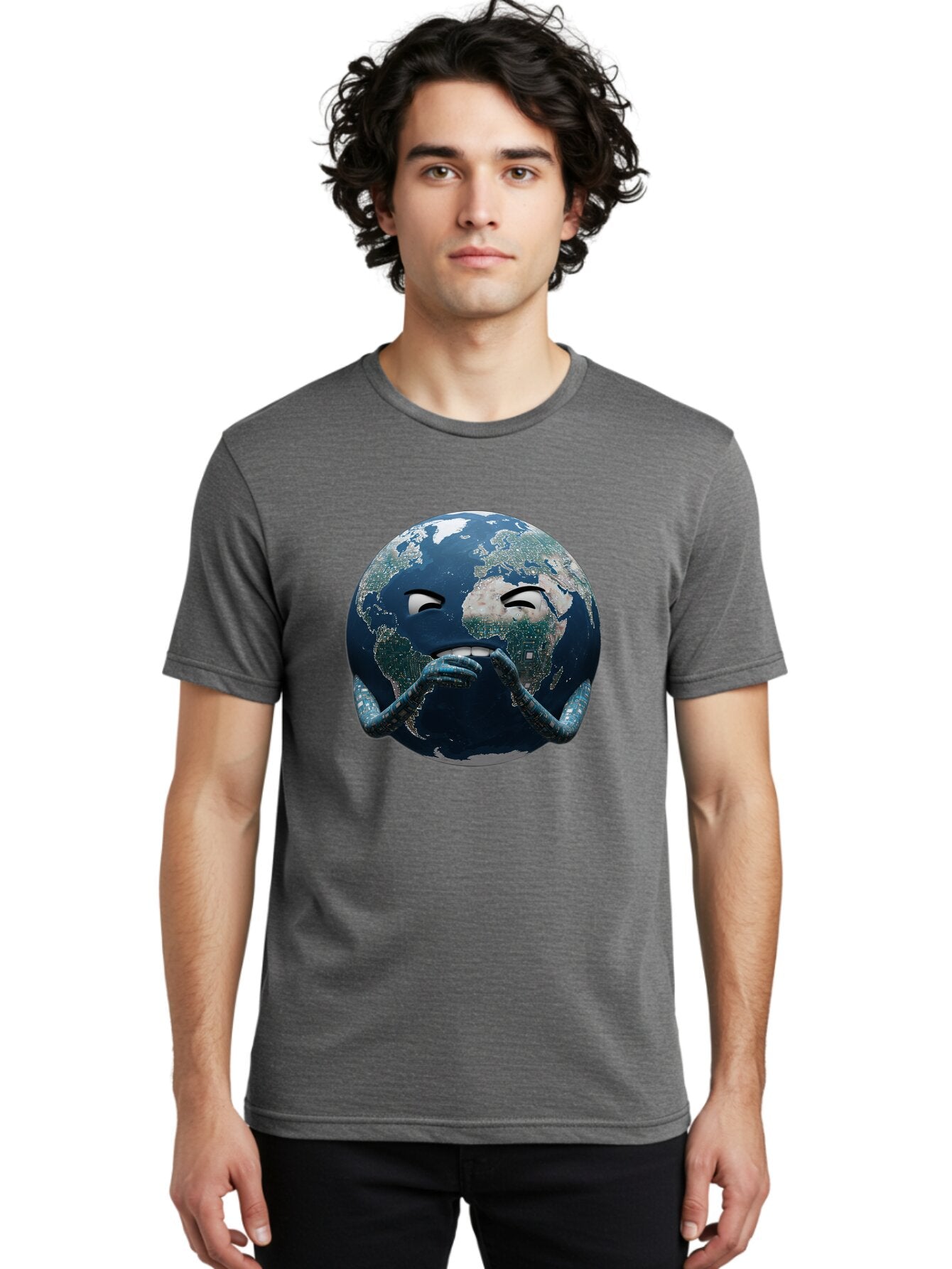 Earth-Emoji-1 Men'S Graphic Tee, 100% Cotton, Comfortable Casual Summer Wear, Machine Washable, Vintage Camera, Old Camera, Antique Camera, Black Camera, Classic Photography, Photography Equipment, Nostalgic Device, Film Camera, Camera Art Baq767 29