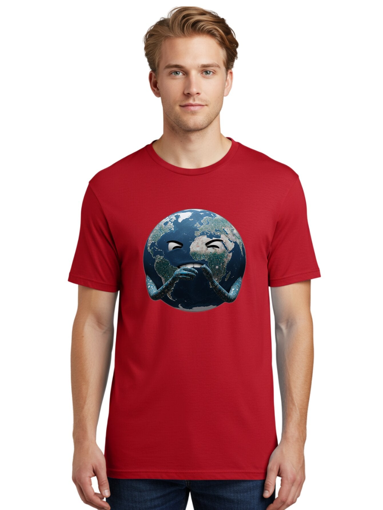 Earth-Emoji-1 Men'S Graphic Tee, 100% Cotton, Comfortable Casual Summer Wear, Machine Washable, Vintage Camera, Old Camera, Antique Camera, Black Camera, Classic Photography, Photography Equipment, Nostalgic Device, Film Camera, Camera Art Baq767 27