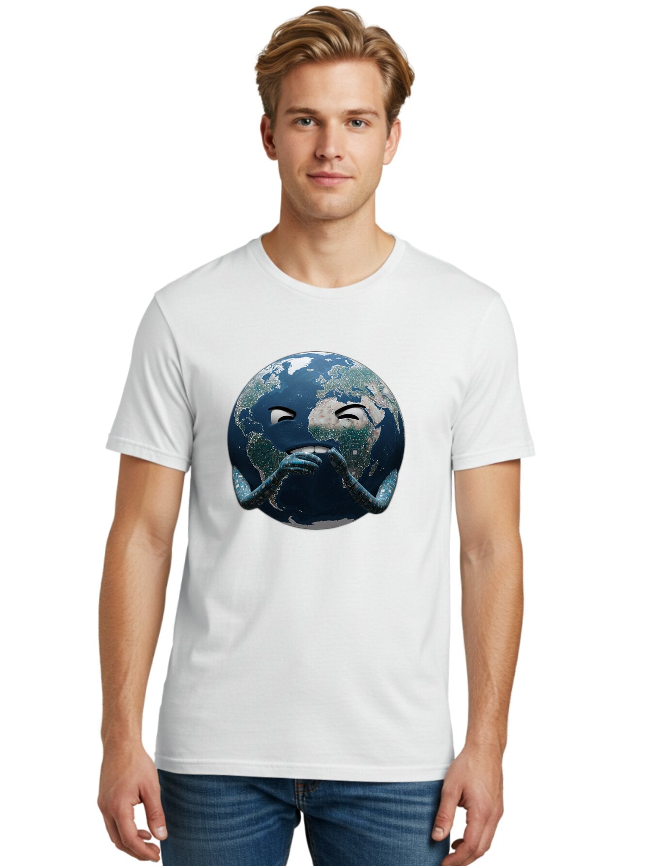 Earth-Emoji-1 Men'S Graphic Tee, 100% Cotton, Comfortable Casual Summer Wear, Machine Washable, Vintage Camera, Old Camera, Antique Camera, Black Camera, Classic Photography, Photography Equipment, Nostalgic Device, Film Camera, Camera Art Baq767 28