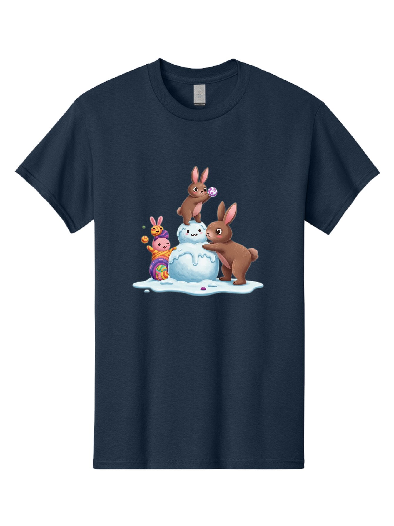 Easter-Bunnies-Building-Snowman Men'S Graphic Tee, 100% Cotton, Comfortable Casual Summer Wear, Machine Washable, Vintage Camera, Old Camera, Antique Camera, Black Camera, Classic Photography, Photography Equipment, Nostalgic Device, Baq773 15