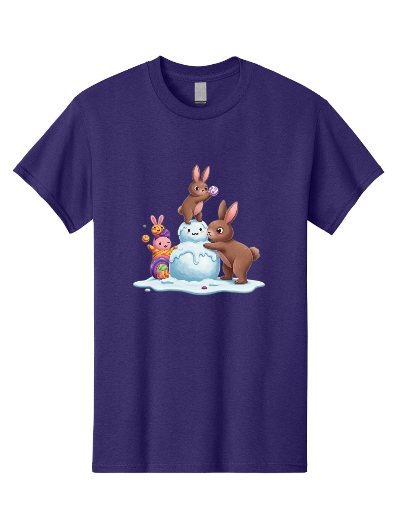 Easter-Bunnies-Building-Snowman Men'S Graphic Tee, 100% Cotton, Comfortable Casual Summer Wear, Machine Washable, Vintage Camera, Old Camera, Antique Camera, Black Camera, Classic Photography, Photography Equipment, Nostalgic Device, Baq773 10