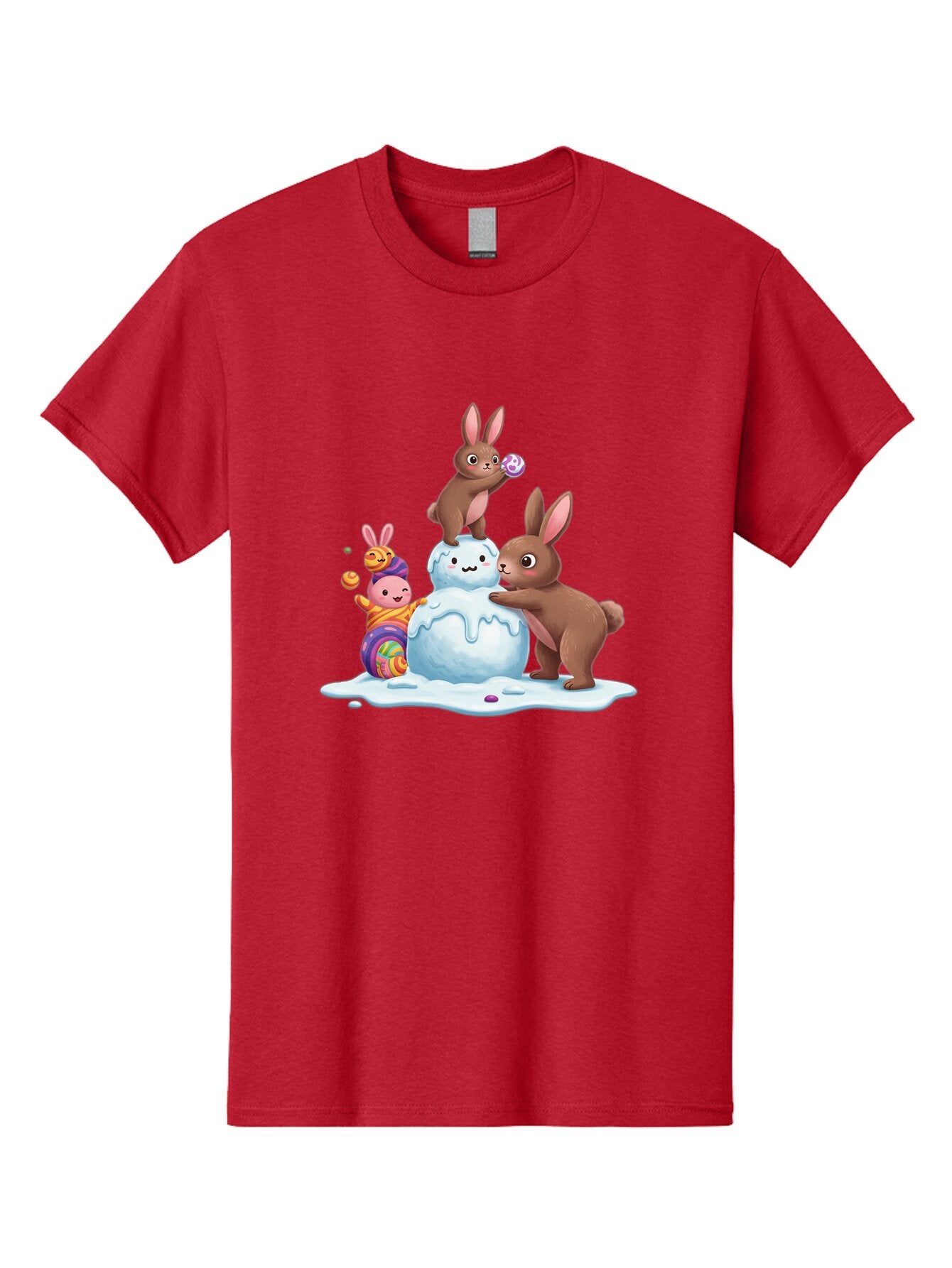 Easter-Bunnies-Building-Snowman Men'S Graphic Tee, 100% Cotton, Comfortable Casual Summer Wear, Machine Washable, Vintage Camera, Old Camera, Antique Camera, Black Camera, Classic Photography, Photography Equipment, Nostalgic Device, Baq773 11