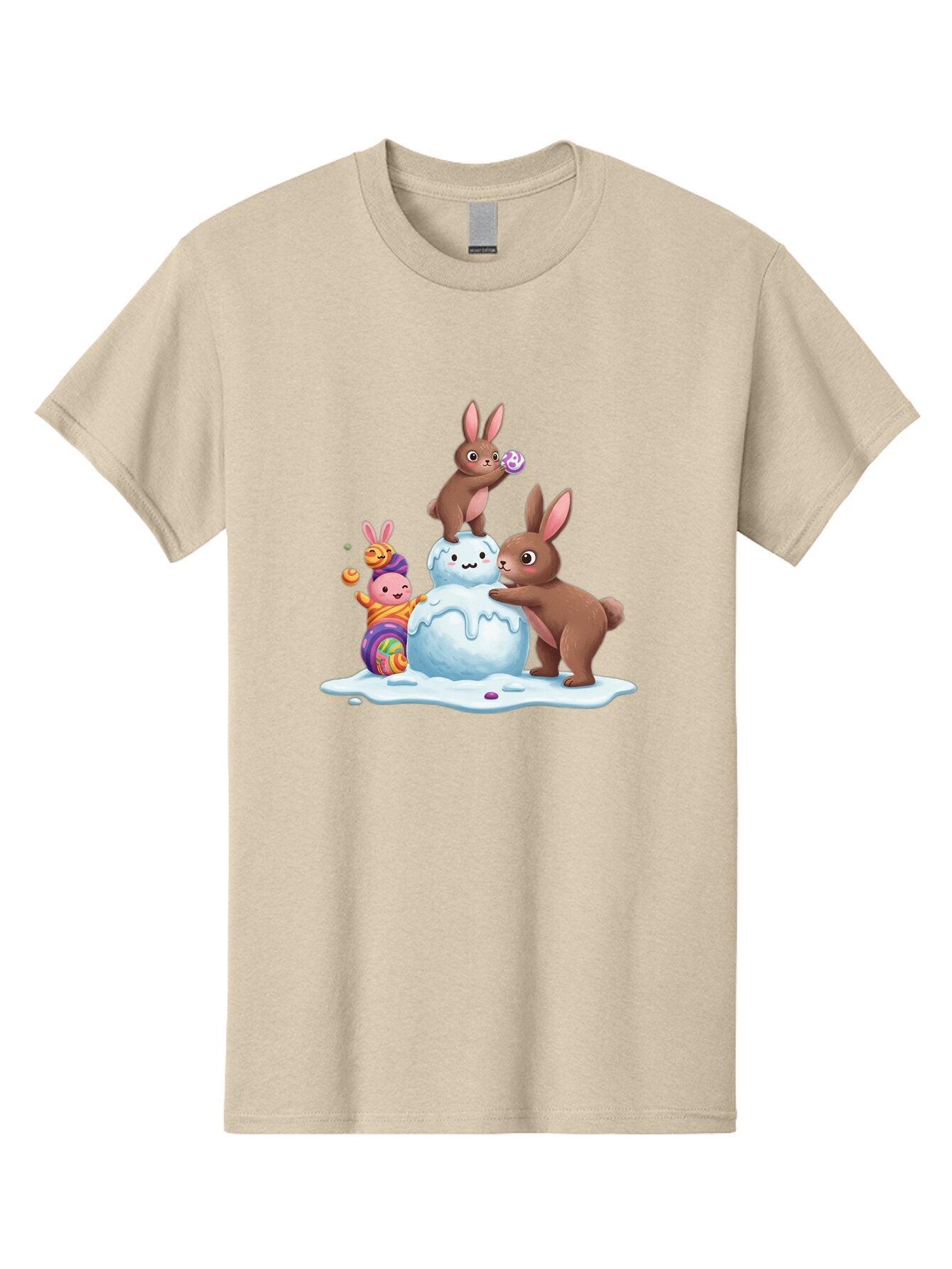 Easter-Bunnies-Building-Snowman Men'S Graphic Tee, 100% Cotton, Comfortable Casual Summer Wear, Machine Washable, Vintage Camera, Old Camera, Antique Camera, Black Camera, Classic Photography, Photography Equipment, Nostalgic Device, Baq773 12