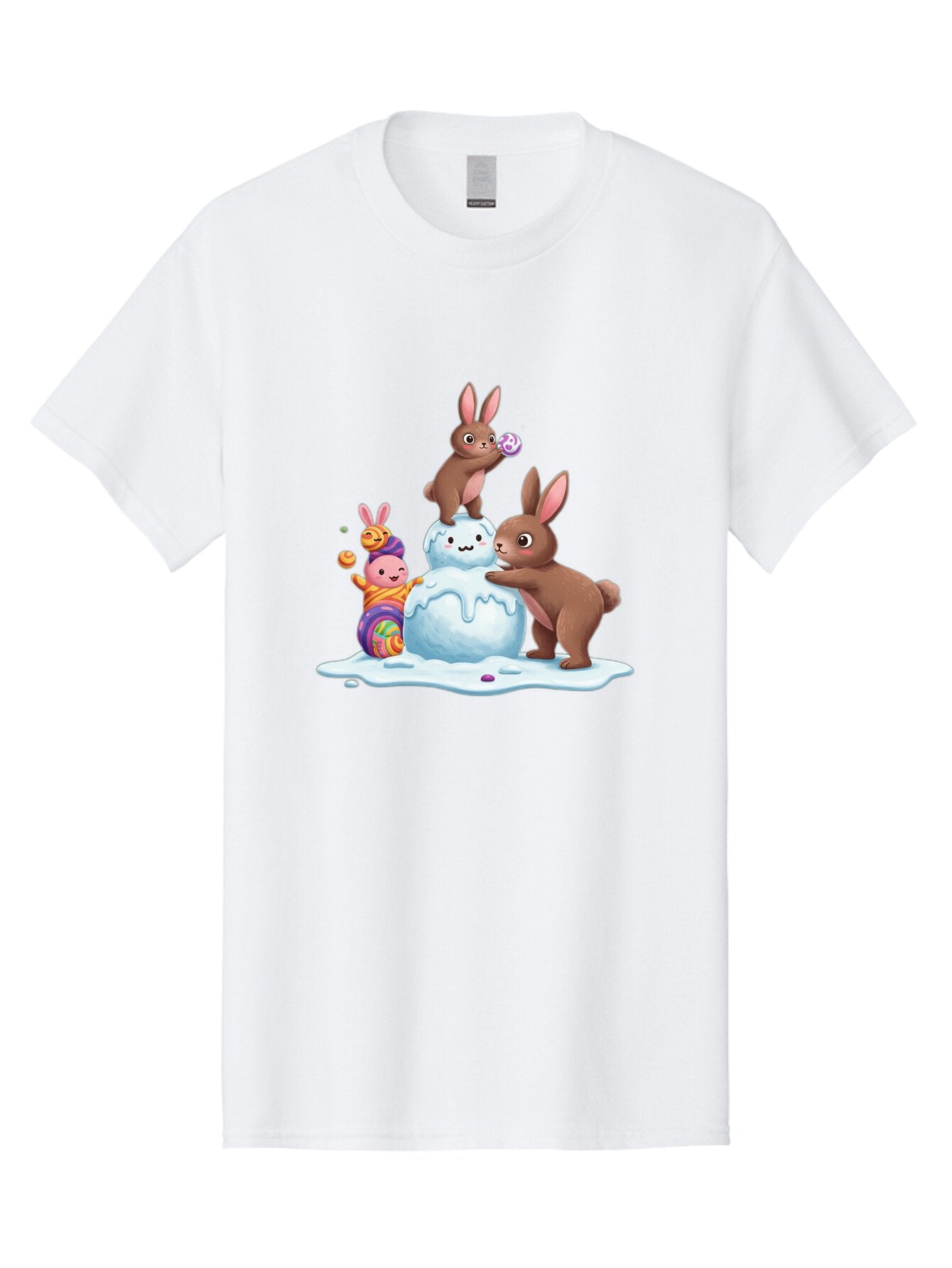 Easter-Bunnies-Building-Snowman Men'S Graphic Tee, 100% Cotton, Comfortable Casual Summer Wear, Machine Washable, Vintage Camera, Old Camera, Antique Camera, Black Camera, Classic Photography, Photography Equipment, Nostalgic Device, Baq773 14