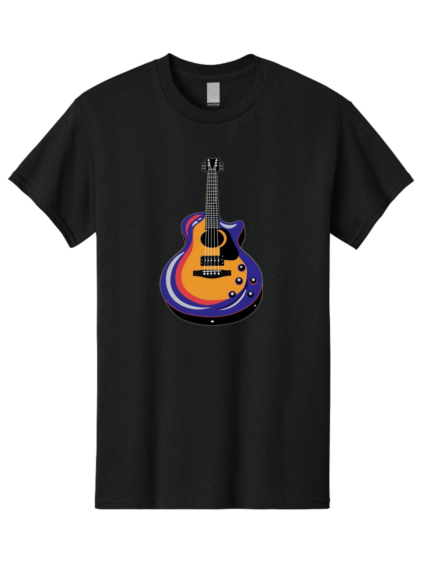 Electric-Guitar Men'S Graphic Tee, 100% Cotton, Comfortable Casual Summer Wear, Machine Washable, Vintage Camera, Old Camera, Antique Camera, Black Camera, Classic Photography, Photography Equipment, Nostalgic Device, Film Camera, Camera Art Baq775 15