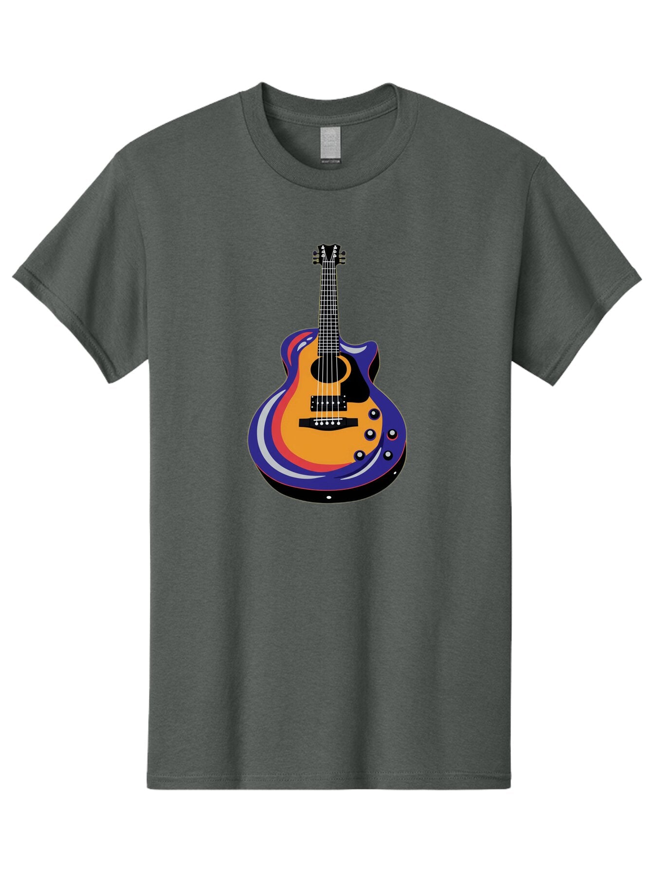 Electric-Guitar Men'S Graphic Tee, 100% Cotton, Comfortable Casual Summer Wear, Machine Washable, Vintage Camera, Old Camera, Antique Camera, Black Camera, Classic Photography, Photography Equipment, Nostalgic Device, Film Camera, Camera Art Baq775 6