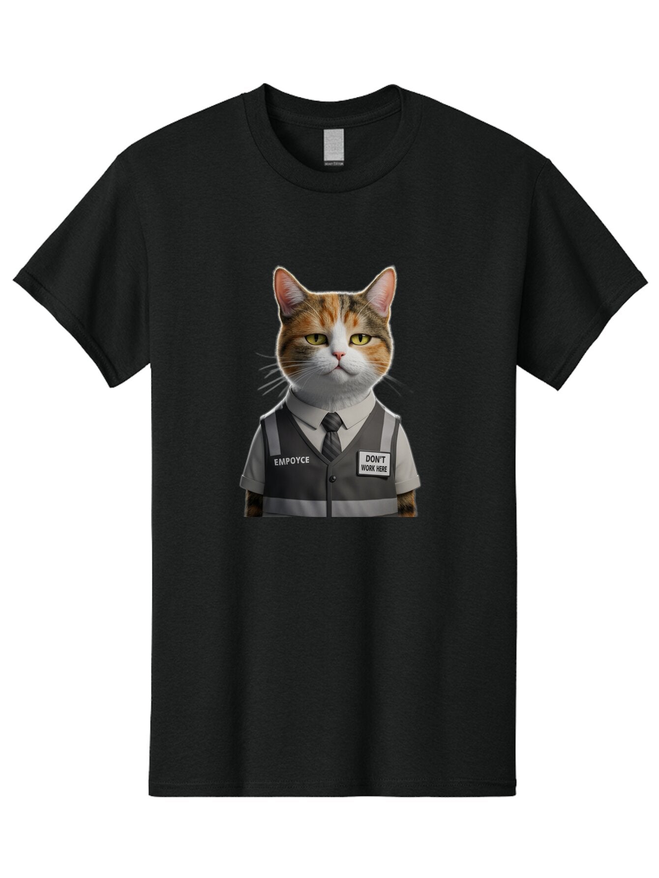 Employee-Cat Men'S Graphic Tee, 100% Cotton, Comfortable Casual Summer Wear, Machine Washable, Vintage Camera, Old Camera, Antique Camera, Black Camera, Classic Photography, Photography Equipment, Nostalgic Device, Film Camera, Camera Art Baq784 13
