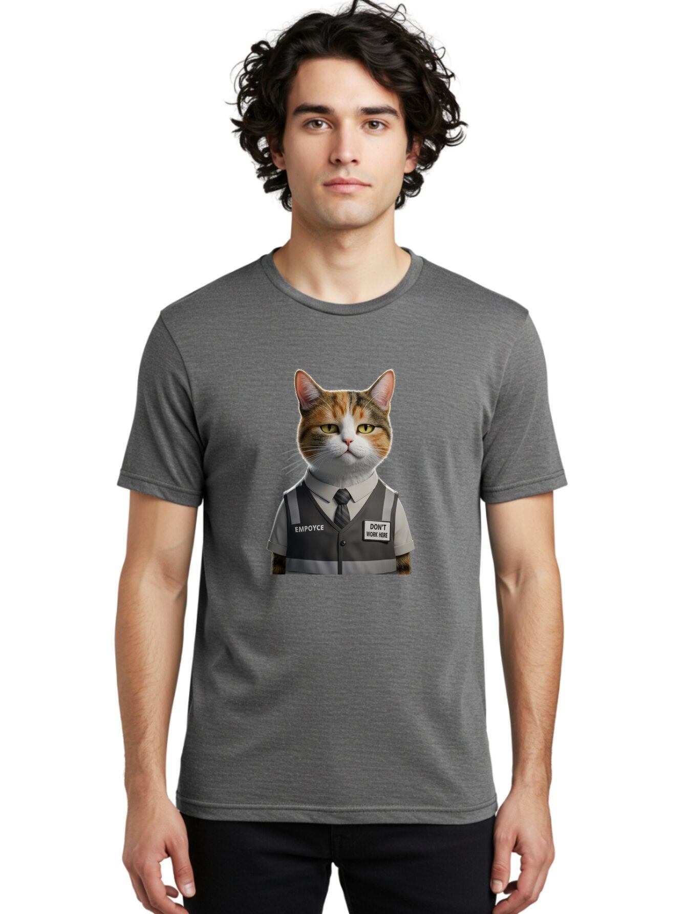 Employee-Cat Men'S Graphic Tee, 100% Cotton, Comfortable Casual Summer Wear, Machine Washable, Vintage Camera, Old Camera, Antique Camera, Black Camera, Classic Photography, Photography Equipment, Nostalgic Device, Film Camera, Camera Art Baq784 17