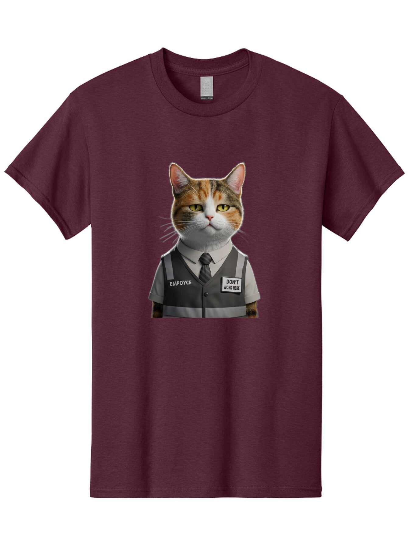 Employee-Cat Men'S Graphic Tee, 100% Cotton, Comfortable Casual Summer Wear, Machine Washable, Vintage Camera, Old Camera, Antique Camera, Black Camera, Classic Photography, Photography Equipment, Nostalgic Device, Film Camera, Camera Art Baq784
