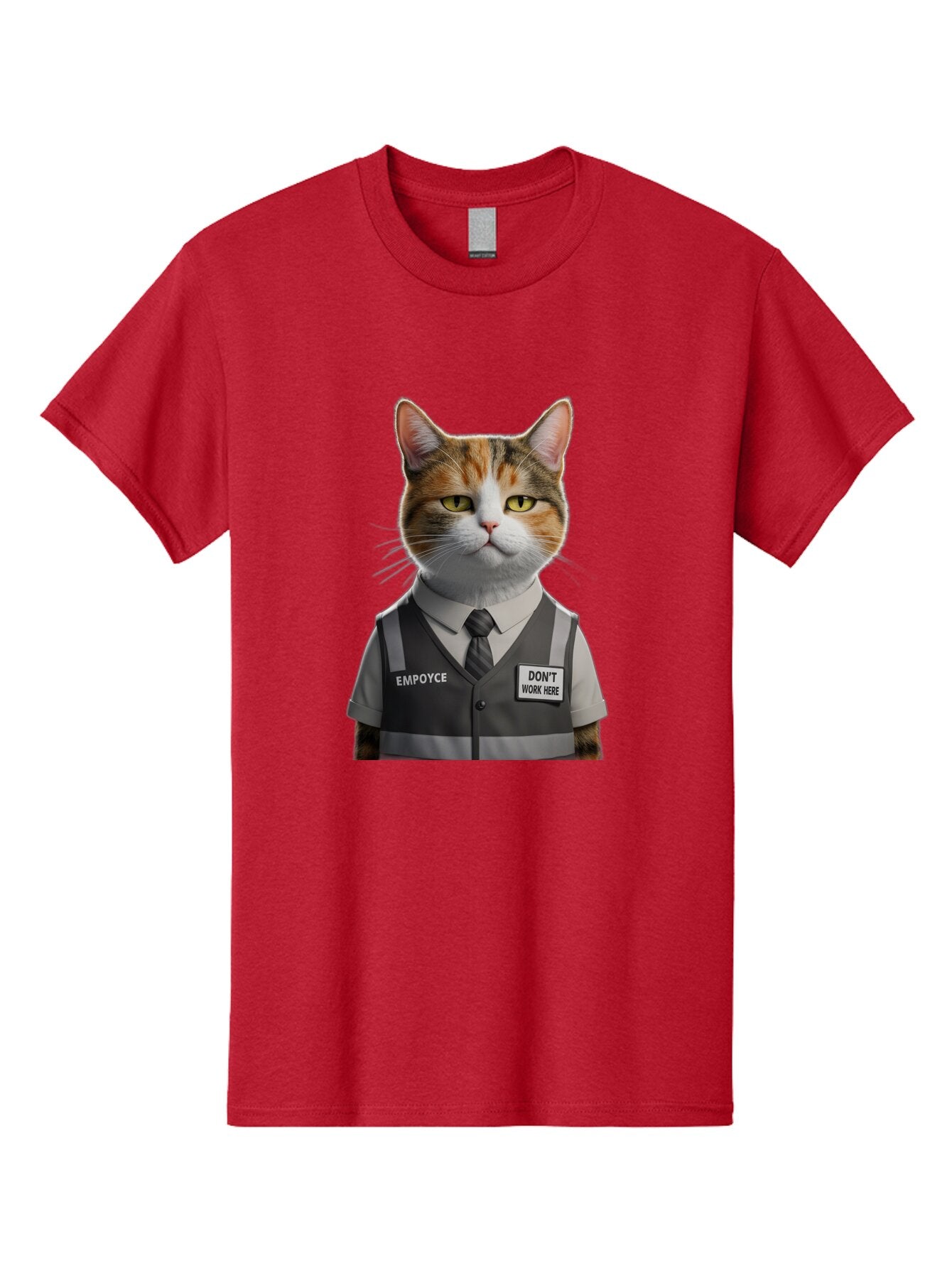 Employee-Cat Men'S Graphic Tee, 100% Cotton, Comfortable Casual Summer Wear, Machine Washable, Vintage Camera, Old Camera, Antique Camera, Black Camera, Classic Photography, Photography Equipment, Nostalgic Device, Film Camera, Camera Art Baq784 8