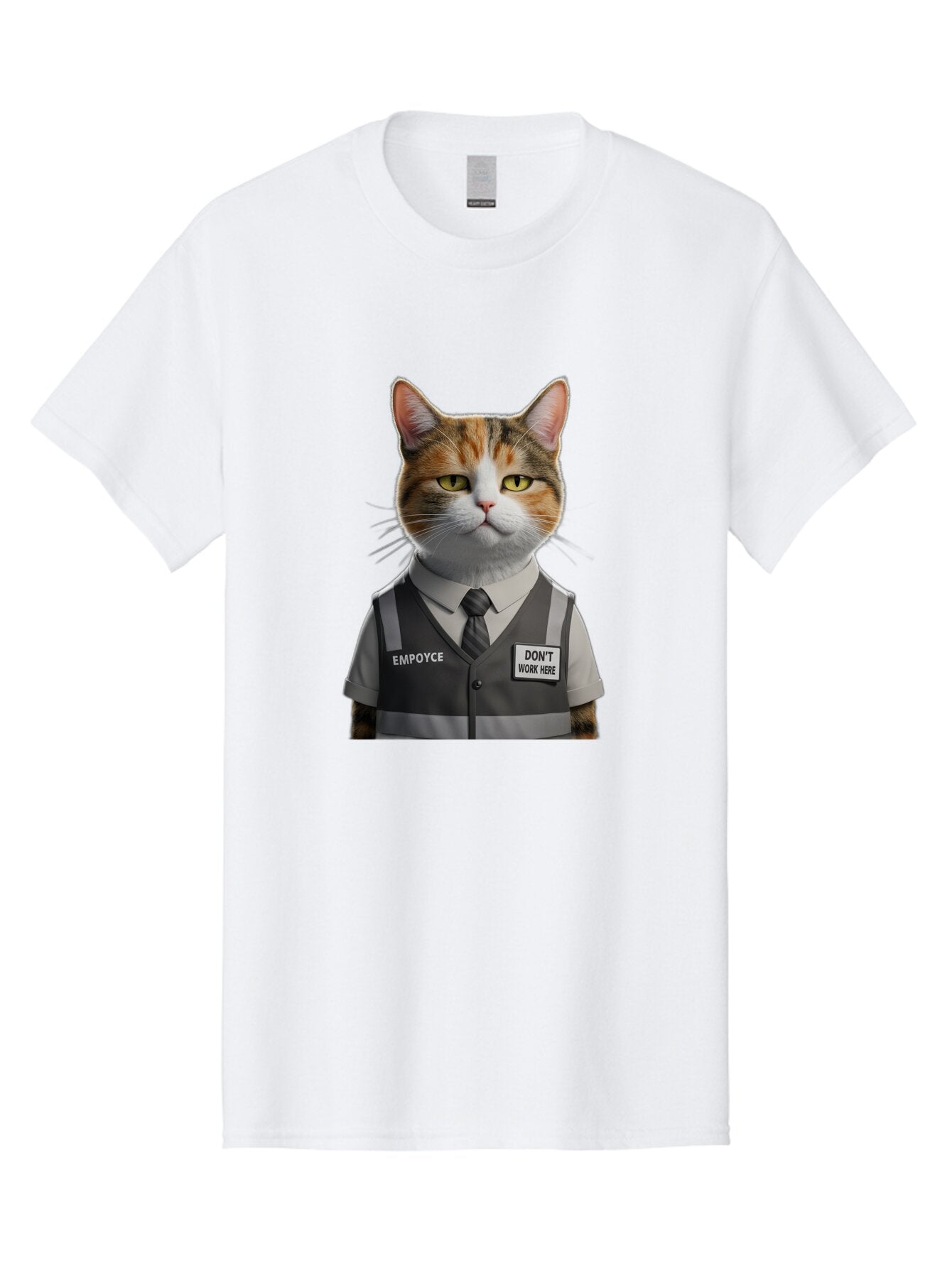 Employee-Cat Men'S Graphic Tee, 100% Cotton, Comfortable Casual Summer Wear, Machine Washable, Vintage Camera, Old Camera, Antique Camera, Black Camera, Classic Photography, Photography Equipment, Nostalgic Device, Film Camera, Camera Art Baq784 3
