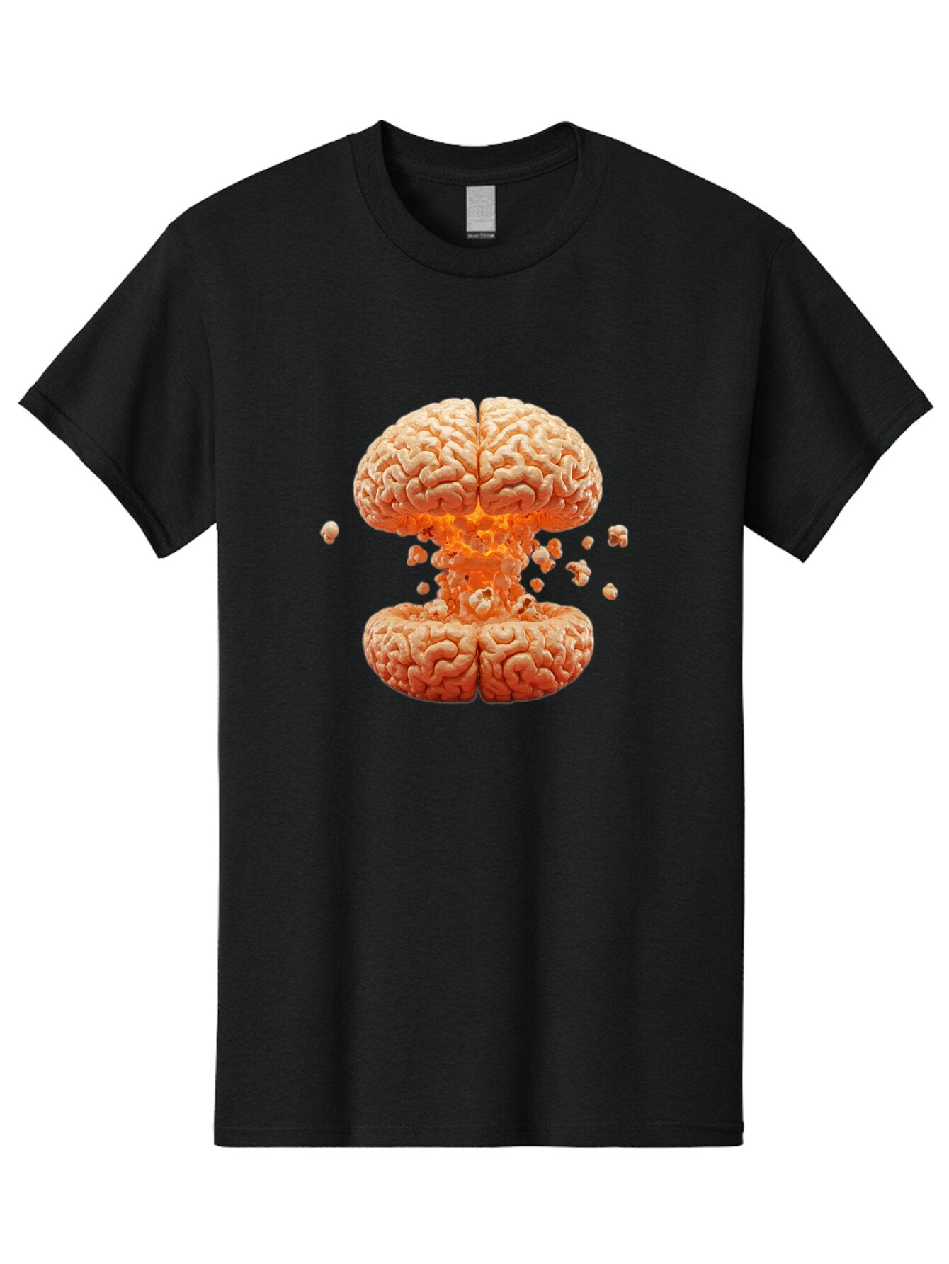 Exploding-Brain-1 Men'S Graphic Tee, 100% Cotton, Comfortable Casual Summer Wear, Machine Washable, Vintage Camera, Old Camera, Antique Camera, Black Camera, Classic Photography, Photography Equipment, Nostalgic Device, Film Camera, Camera Art Baq788 3