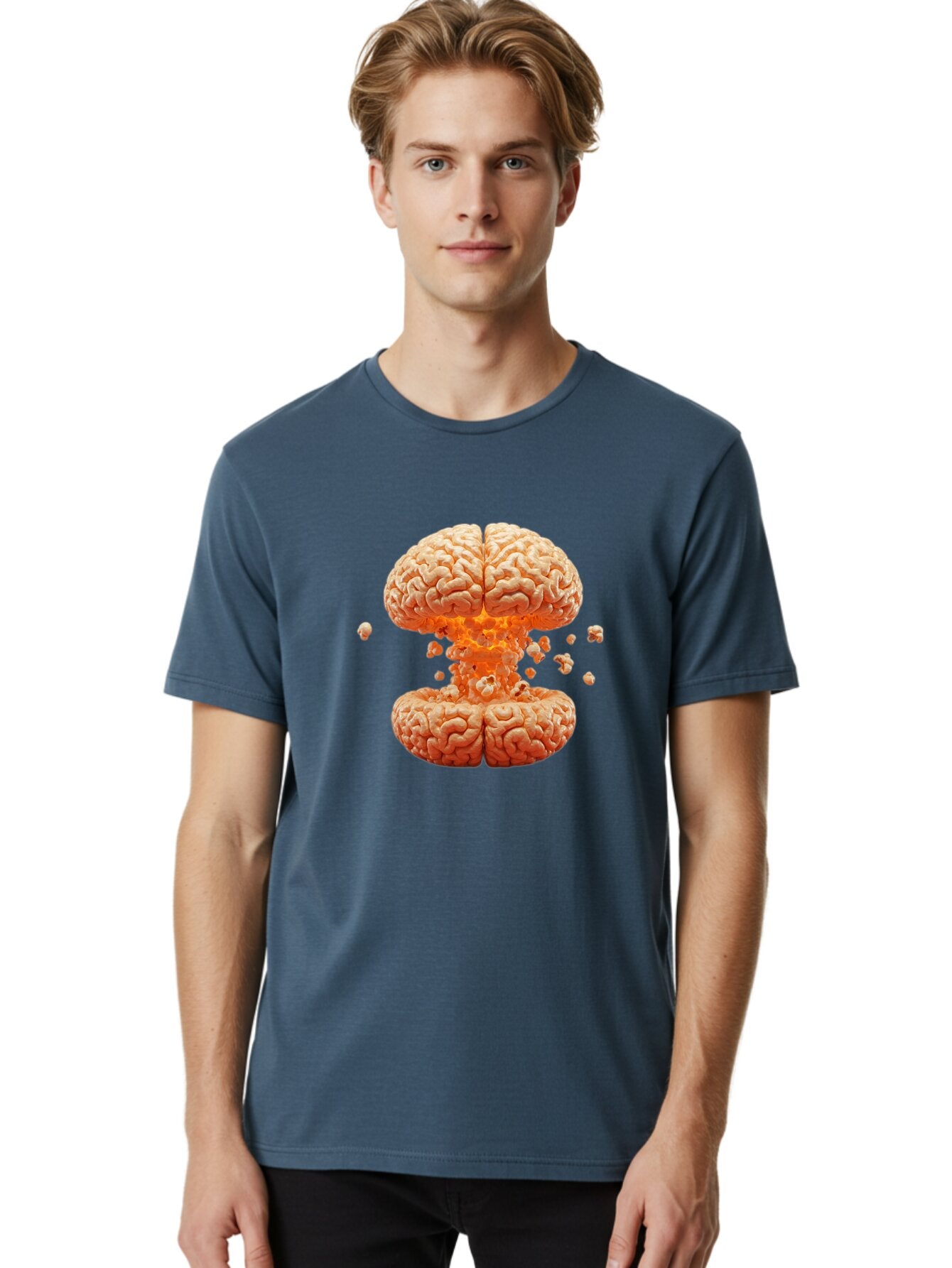 Exploding-Brain-1 Men'S Graphic Tee, 100% Cotton, Comfortable Casual Summer Wear, Machine Washable, Vintage Camera, Old Camera, Antique Camera, Black Camera, Classic Photography, Photography Equipment, Nostalgic Device, Film Camera, Camera Art Baq788 16