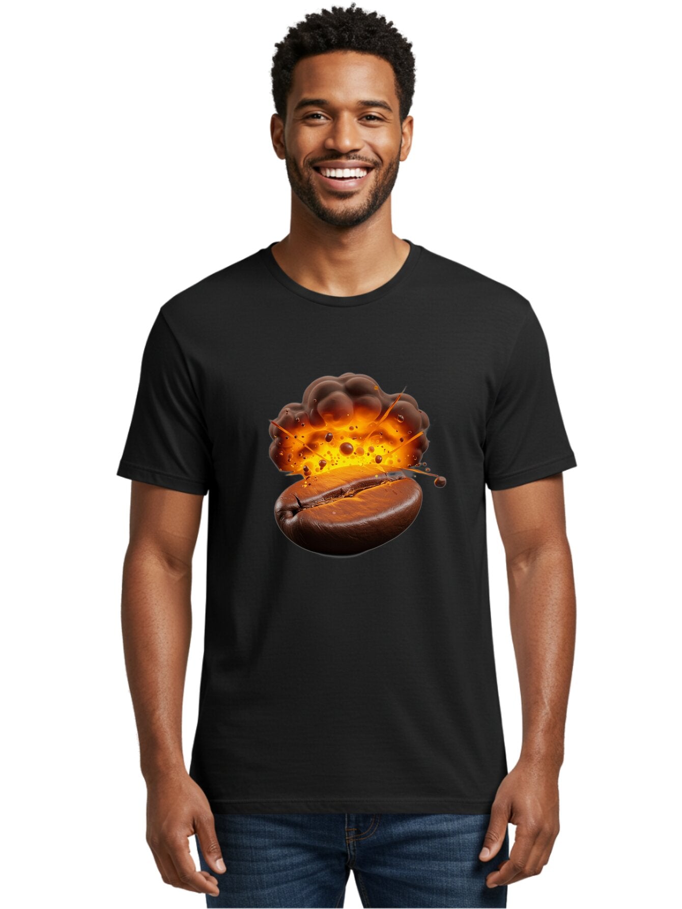 Exploding-Coffee-Bean Men'S Graphic Tee, 100% Cotton, Comfortable Casual Summer Wear, Machine Washable, Vintage Camera, Old Camera, Antique Camera, Black Camera, Classic Photography, Photography Equipment, Nostalgic Device, Film Camera, Baq790 24