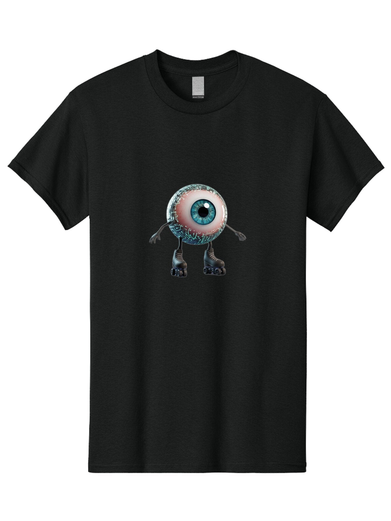 Eye-On-Rollerskates-1 Men'S Graphic Tee, 100% Cotton, Comfortable Casual Summer Wear, Machine Washable, Vintage Camera, Old Camera, Antique Camera, Black Camera, Classic Photography, Photography Equipment, Nostalgic Device, Film Camera, Baq791 7