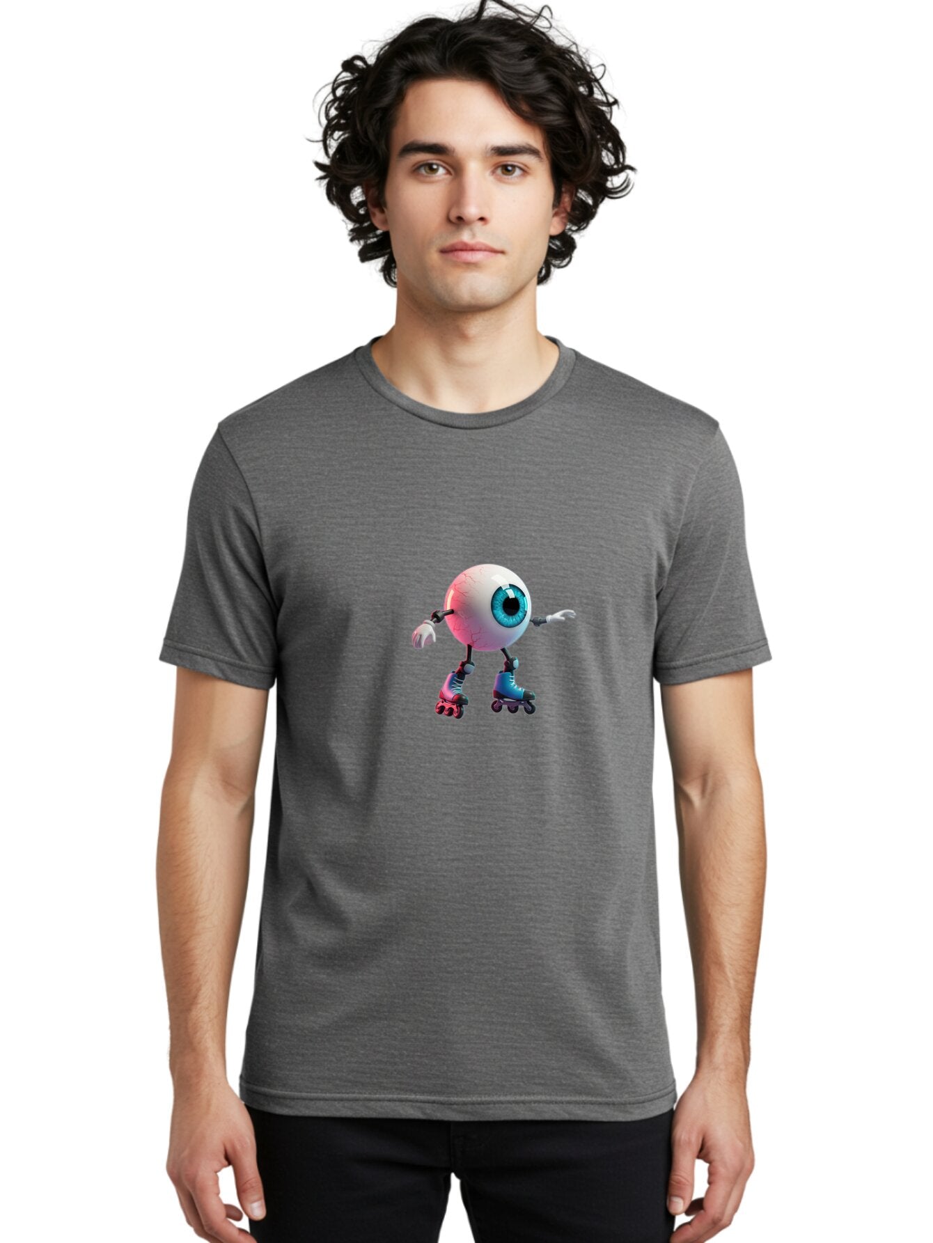 Eye-On-Rollerskates Men'S Graphic Tee, 100% Cotton, Comfortable Casual Summer Wear, Machine Washable, Vintage Camera, Old Camera, Antique Camera, Black Camera, Classic Photography, Photography Equipment, Nostalgic Device, Film Camera, Baq792 18