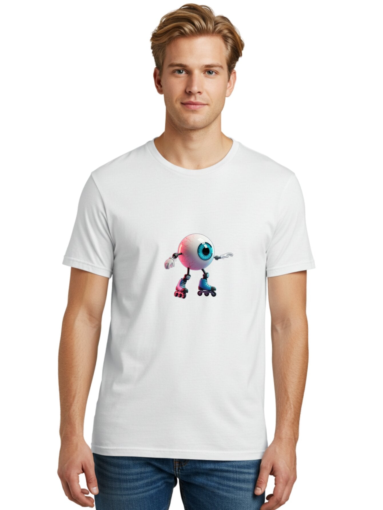 Eye-On-Rollerskates Men'S Graphic Tee, 100% Cotton, Comfortable Casual Summer Wear, Machine Washable, Vintage Camera, Old Camera, Antique Camera, Black Camera, Classic Photography, Photography Equipment, Nostalgic Device, Film Camera, Baq792 20