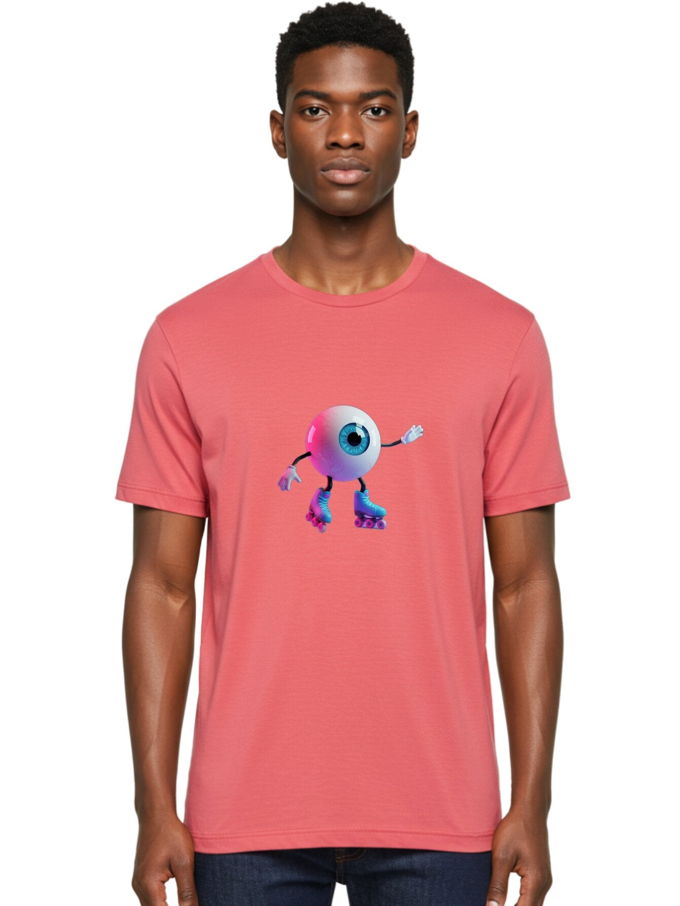 Eyeball-On-Rollerskates-1 Men'S Graphic Tee, 100% Cotton, Comfortable Casual Summer Wear, Machine Washable, Vintage Camera, Old Camera, Antique Camera, Black Camera, Classic Photography, Photography Equipment, Nostalgic Device, Film Camera, Baq794 30
