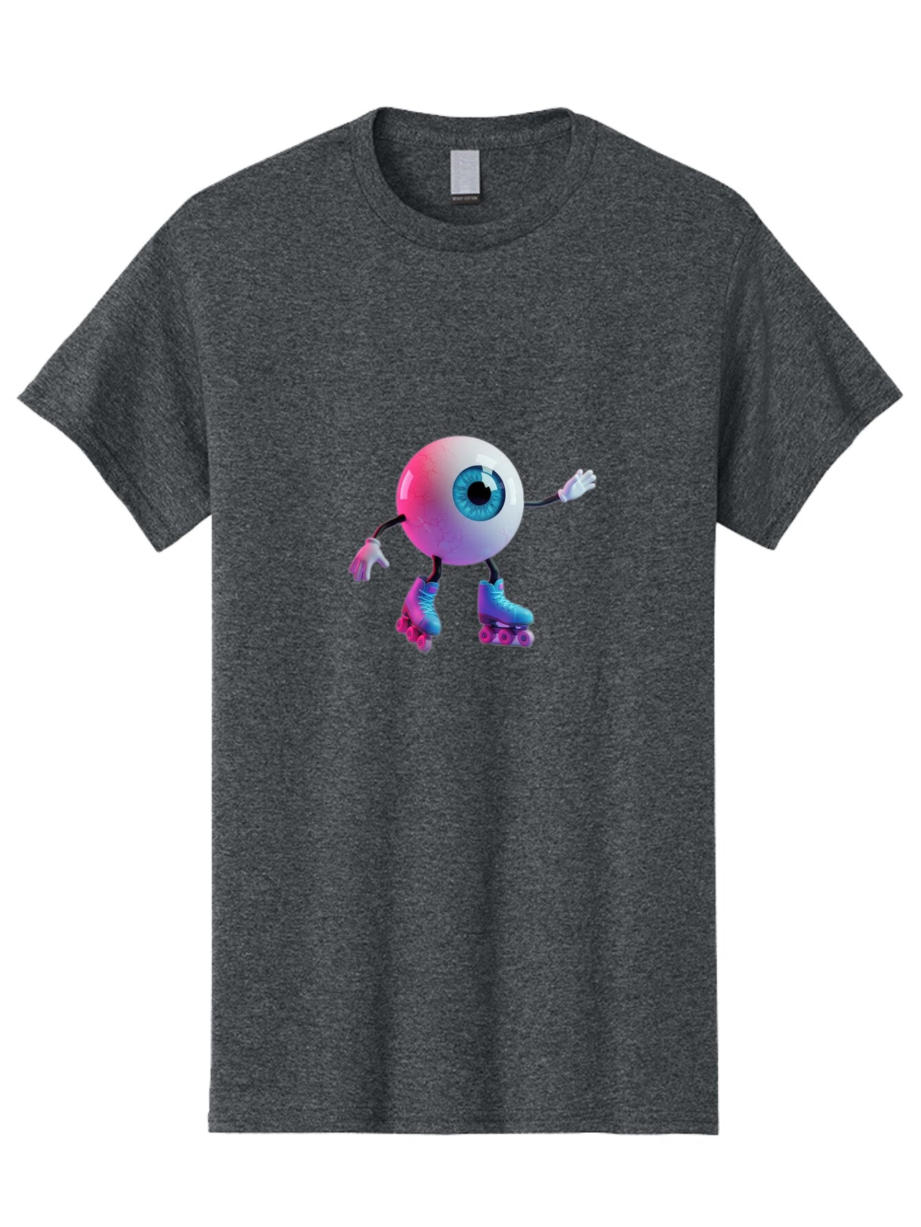 Eyeball-On-Rollerskates-1 Men'S Graphic Tee, 100% Cotton, Comfortable Casual Summer Wear, Machine Washable, Vintage Camera, Old Camera, Antique Camera, Black Camera, Classic Photography, Photography Equipment, Nostalgic Device, Film Camera, Baq794 11