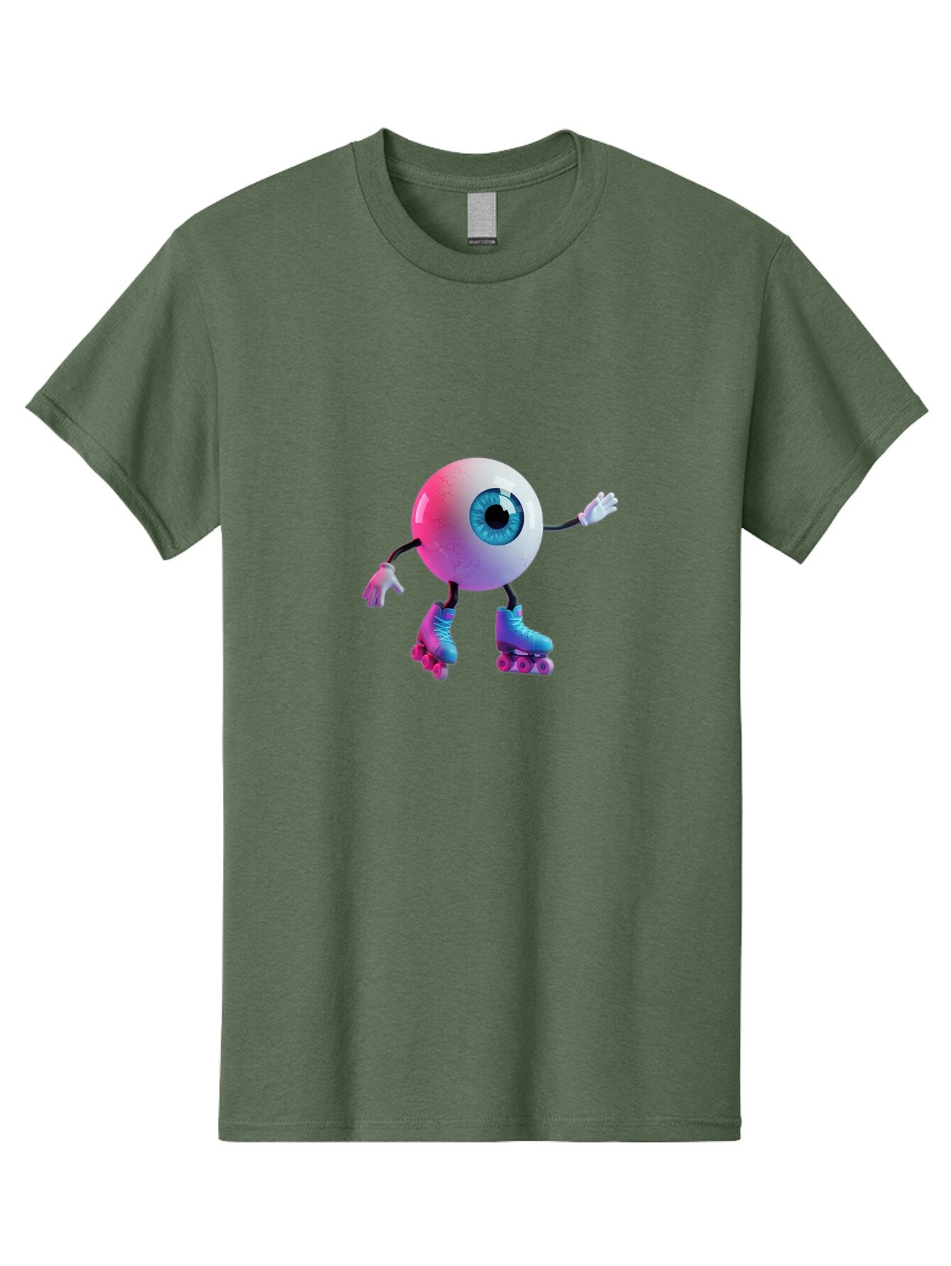 Eyeball-On-Rollerskates-1 Men'S Graphic Tee, 100% Cotton, Comfortable Casual Summer Wear, Machine Washable, Vintage Camera, Old Camera, Antique Camera, Black Camera, Classic Photography, Photography Equipment, Nostalgic Device, Film Camera, Baq794 3
