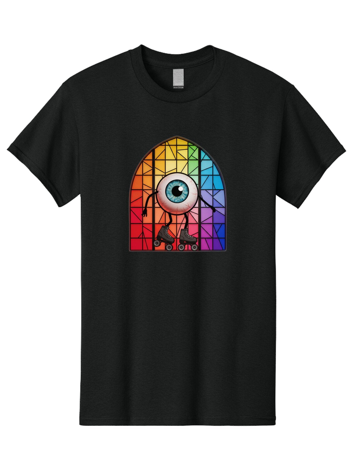 Eyeball-On-Rollerskates-2 Men'S Graphic Tee, 100% Cotton, Comfortable Casual Summer Wear, Machine Washable, Vintage Camera, Old Camera, Antique Camera, Black Camera, Classic Photography, Photography Equipment, Nostalgic Device, Film Camera, Baq795 12