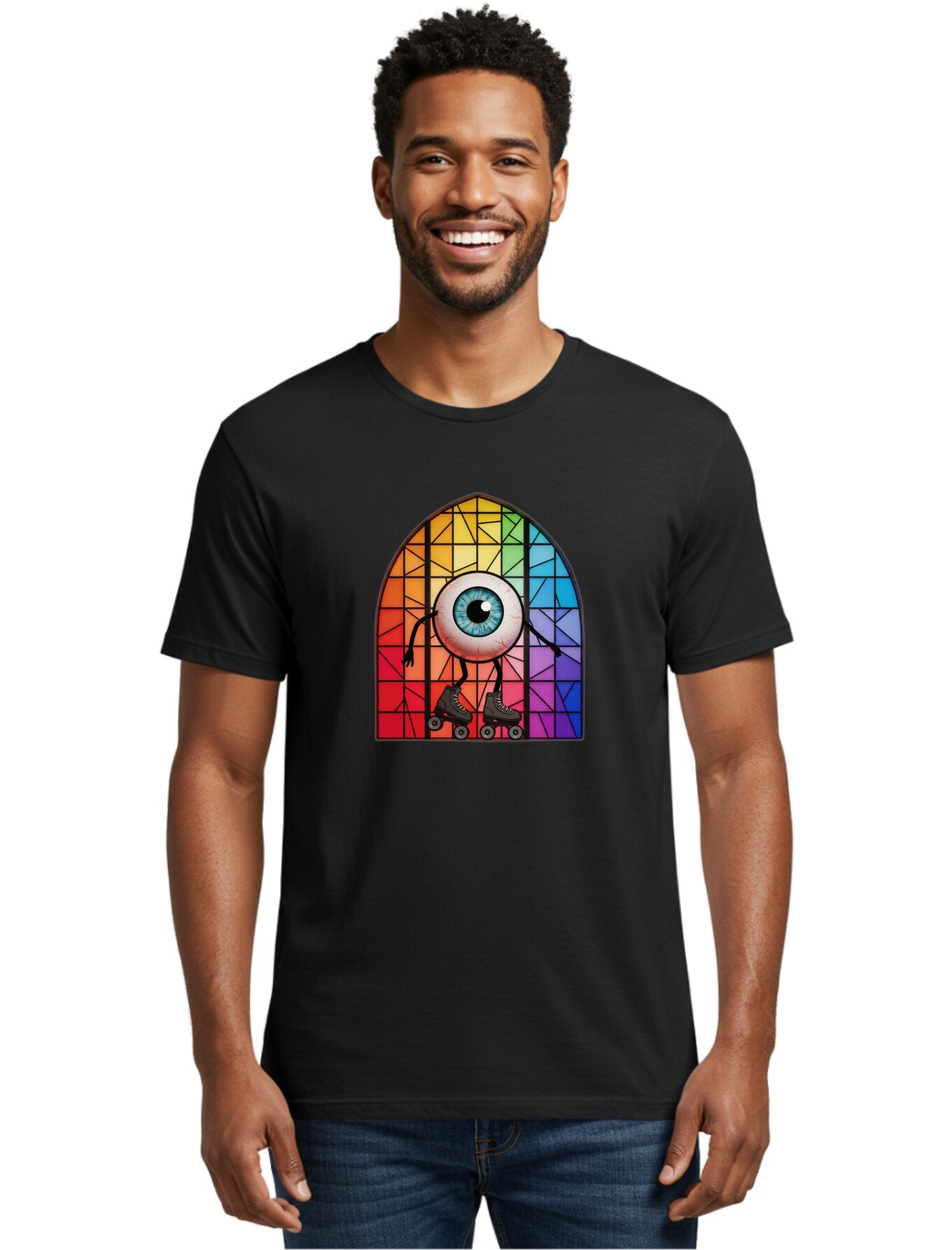 Eyeball-On-Rollerskates-2 Men'S Graphic Tee, 100% Cotton, Comfortable Casual Summer Wear, Machine Washable, Vintage Camera, Old Camera, Antique Camera, Black Camera, Classic Photography, Photography Equipment, Nostalgic Device, Film Camera, Baq795 28