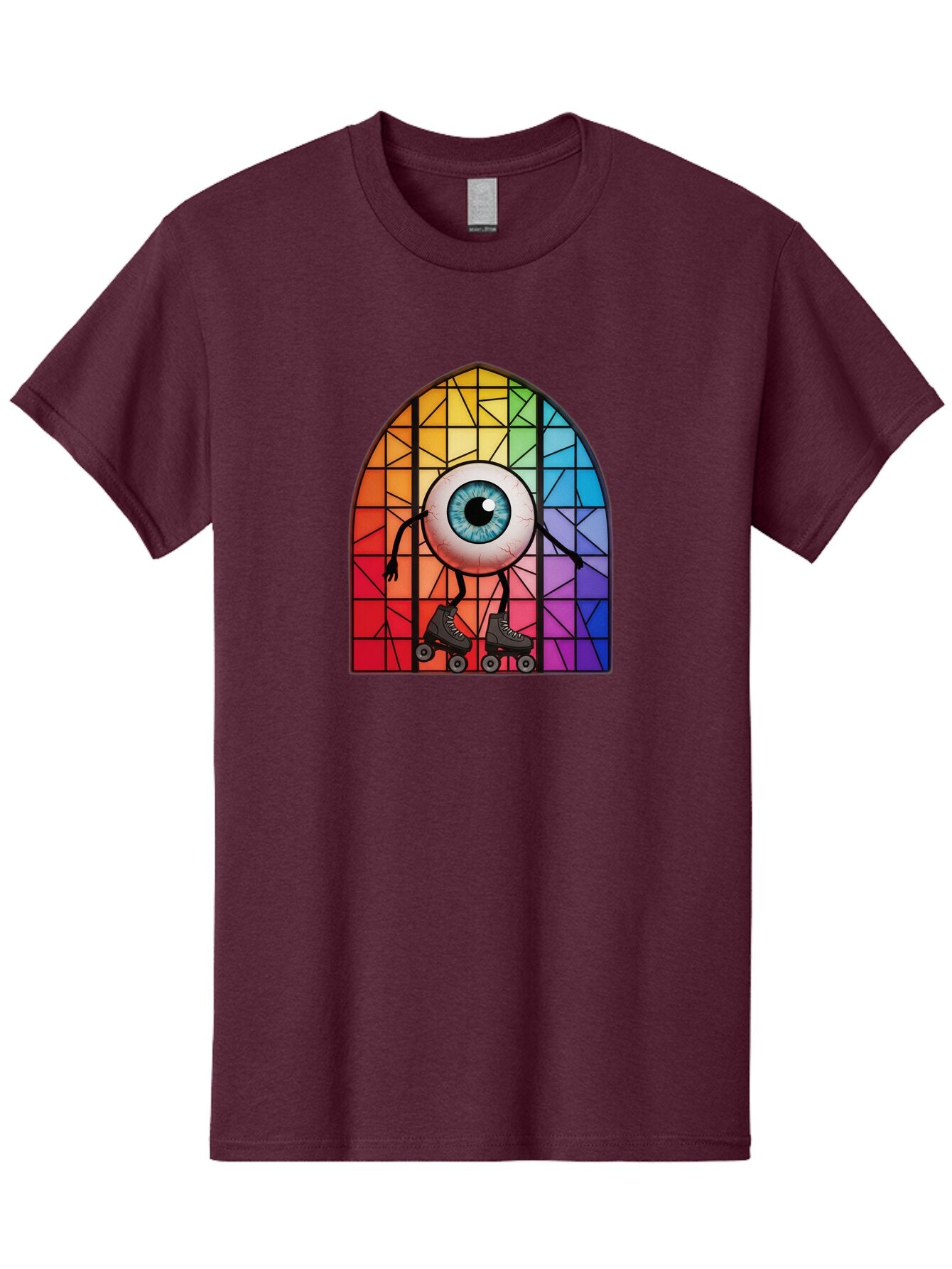 Eyeball-On-Rollerskates-2 Men'S Graphic Tee, 100% Cotton, Comfortable Casual Summer Wear, Machine Washable, Vintage Camera, Old Camera, Antique Camera, Black Camera, Classic Photography, Photography Equipment, Nostalgic Device, Film Camera, Baq795 1