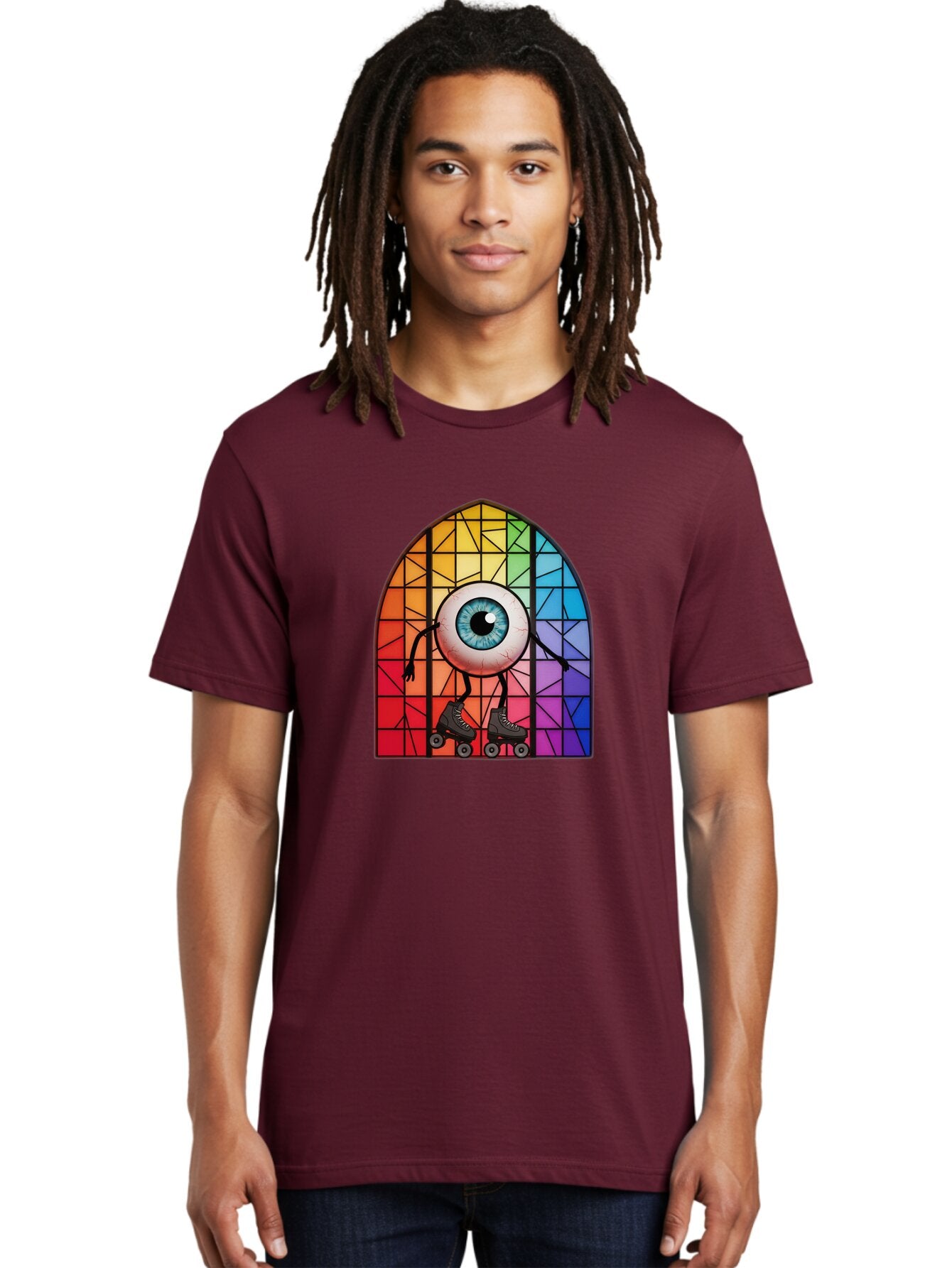 Eyeball-On-Rollerskates-2 Men'S Graphic Tee, 100% Cotton, Comfortable Casual Summer Wear, Machine Washable, Vintage Camera, Old Camera, Antique Camera, Black Camera, Classic Photography, Photography Equipment, Nostalgic Device, Film Camera, Baq795 19