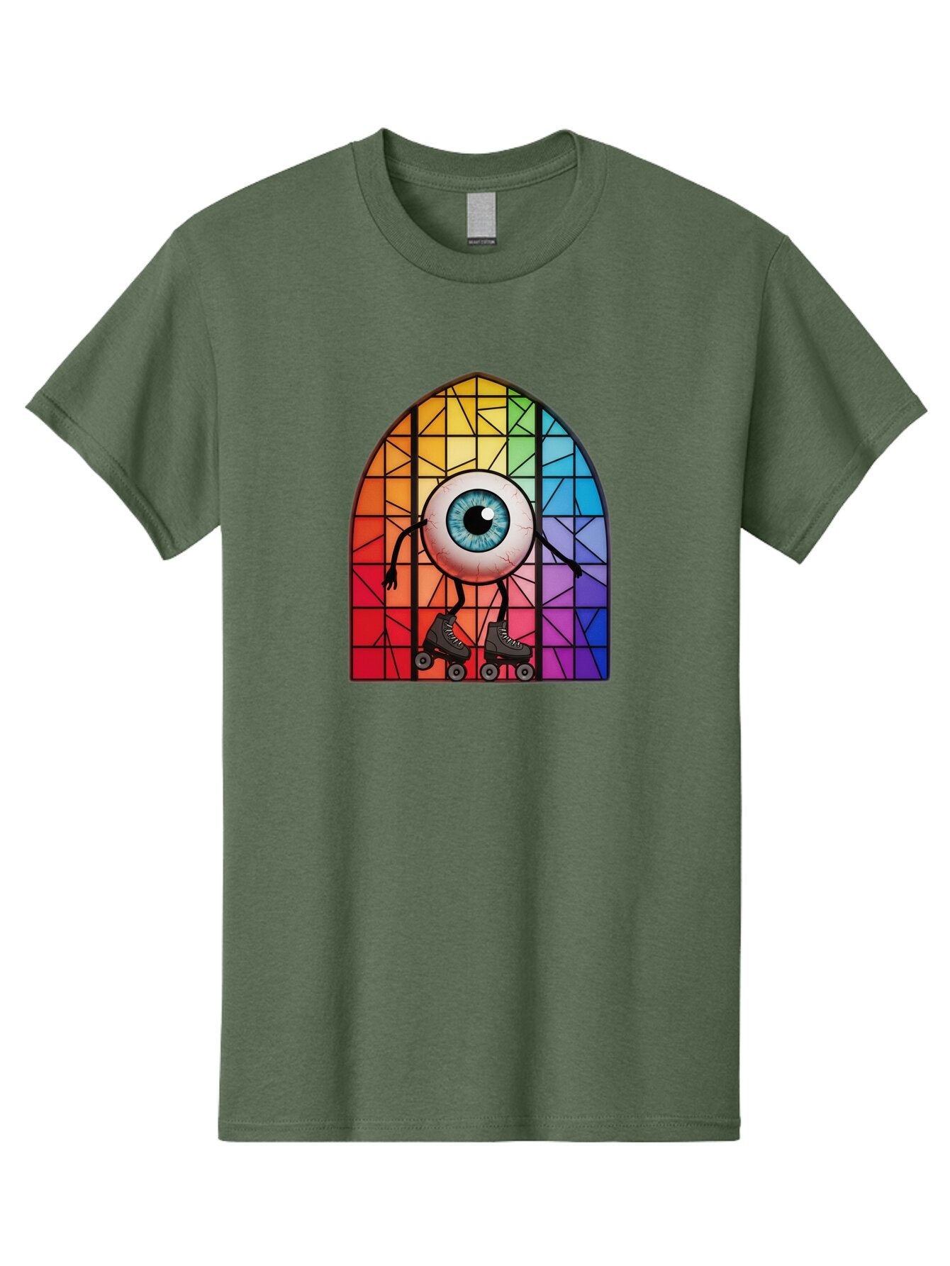 Eyeball-On-Rollerskates-2 Men'S Graphic Tee, 100% Cotton, Comfortable Casual Summer Wear, Machine Washable, Vintage Camera, Old Camera, Antique Camera, Black Camera, Classic Photography, Photography Equipment, Nostalgic Device, Film Camera, Baq795 2