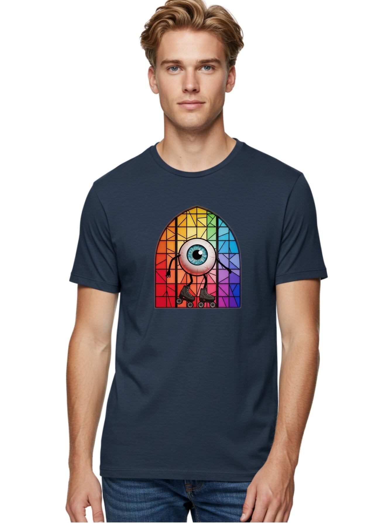 Eyeball-On-Rollerskates-2 Men'S Graphic Tee, 100% Cotton, Comfortable Casual Summer Wear, Machine Washable, Vintage Camera, Old Camera, Antique Camera, Black Camera, Classic Photography, Photography Equipment, Nostalgic Device, Film Camera, Baq795 22