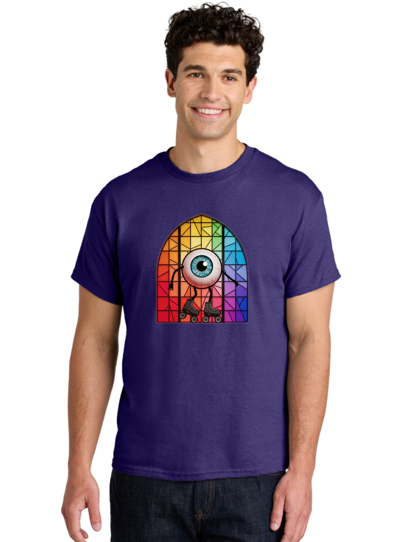 Eyeball-On-Rollerskates-2 Men'S Graphic Tee, 100% Cotton, Comfortable Casual Summer Wear, Machine Washable, Vintage Camera, Old Camera, Antique Camera, Black Camera, Classic Photography, Photography Equipment, Nostalgic Device, Film Camera, Baq795 16