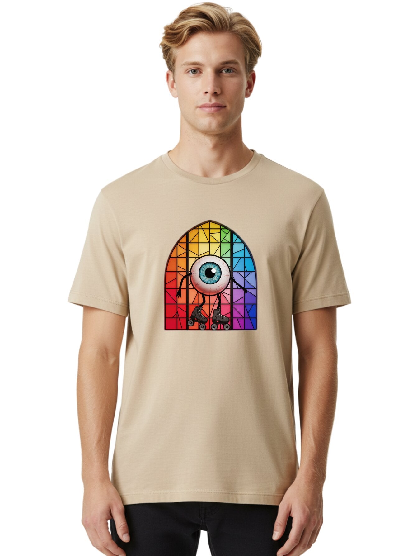 Eyeball-On-Rollerskates-2 Men'S Graphic Tee, 100% Cotton, Comfortable Casual Summer Wear, Machine Washable, Vintage Camera, Old Camera, Antique Camera, Black Camera, Classic Photography, Photography Equipment, Nostalgic Device, Film Camera, Baq795 27