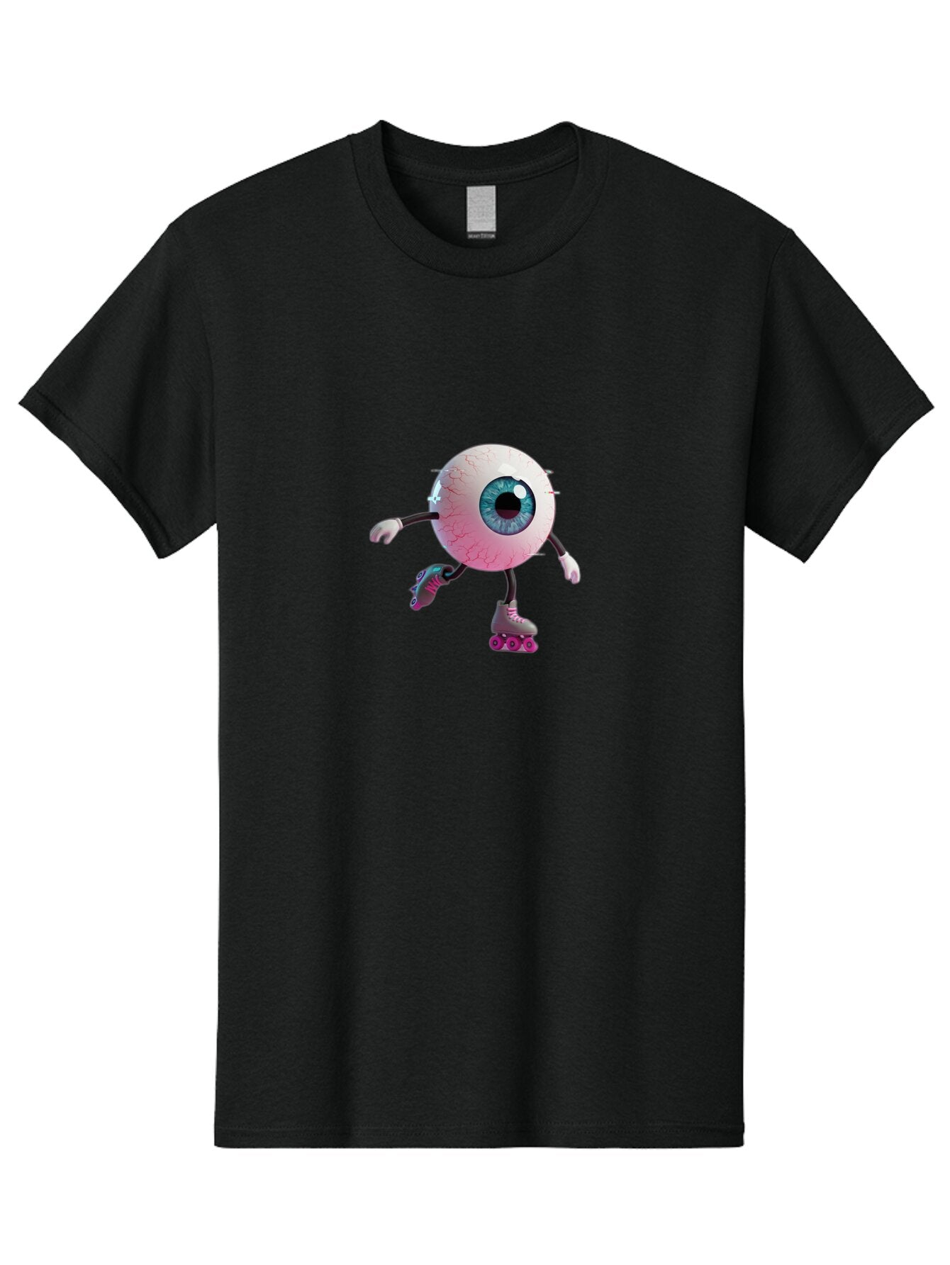 Eyeball-On-Rollerskates-3 Men'S Graphic Tee, 100% Cotton, Comfortable Casual Summer Wear, Machine Washable, Vintage Camera, Old Camera, Antique Camera, Black Camera, Classic Photography, Photography Equipment, Nostalgic Device, Film Camera, Baq796 13