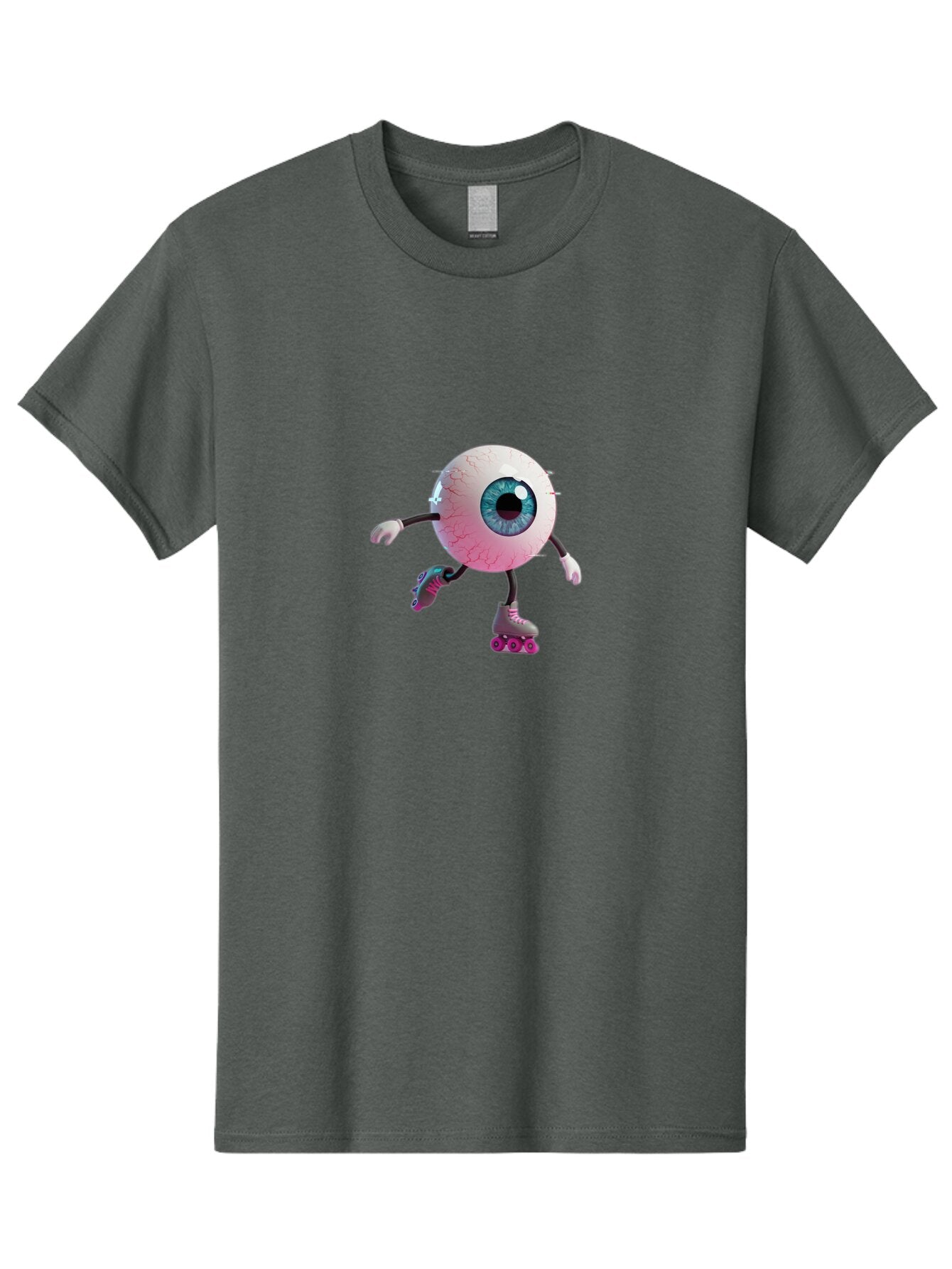 Eyeball-On-Rollerskates-3 Men'S Graphic Tee, 100% Cotton, Comfortable Casual Summer Wear, Machine Washable, Vintage Camera, Old Camera, Antique Camera, Black Camera, Classic Photography, Photography Equipment, Nostalgic Device, Film Camera, Baq796 11