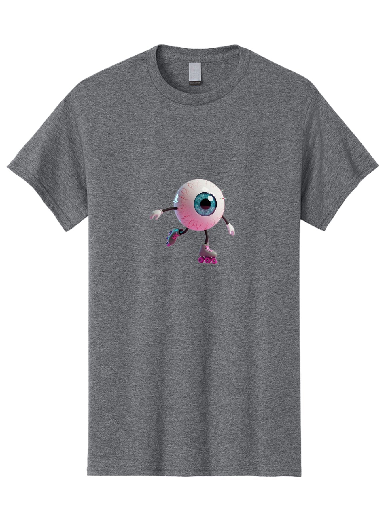 Eyeball-On-Rollerskates-3 Men'S Graphic Tee, 100% Cotton, Comfortable Casual Summer Wear, Machine Washable, Vintage Camera, Old Camera, Antique Camera, Black Camera, Classic Photography, Photography Equipment, Nostalgic Device, Film Camera, Baq796 15