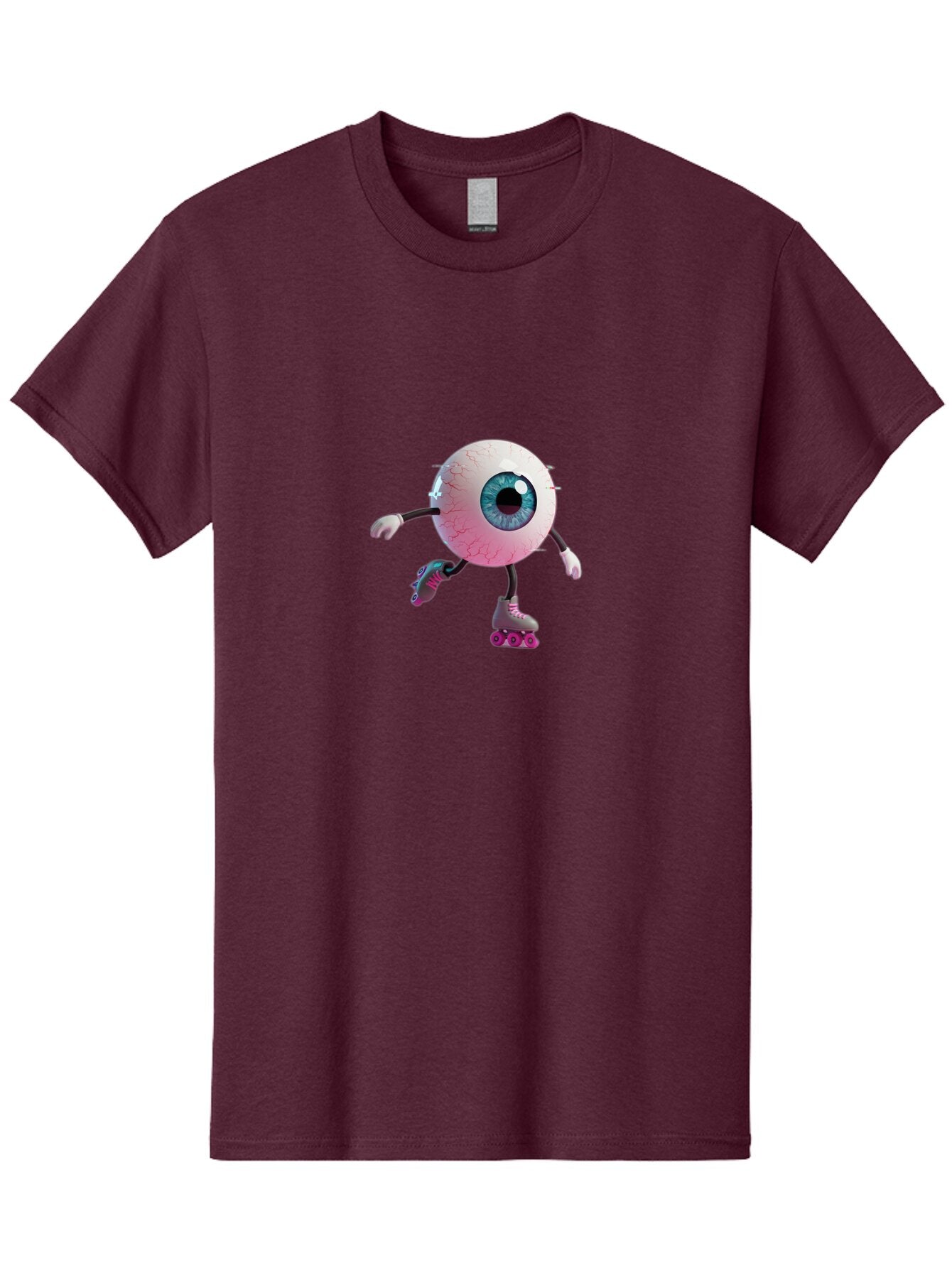 Eyeball-On-Rollerskates-3 Men'S Graphic Tee, 100% Cotton, Comfortable Casual Summer Wear, Machine Washable, Vintage Camera, Old Camera, Antique Camera, Black Camera, Classic Photography, Photography Equipment, Nostalgic Device, Film Camera, Baq796 10