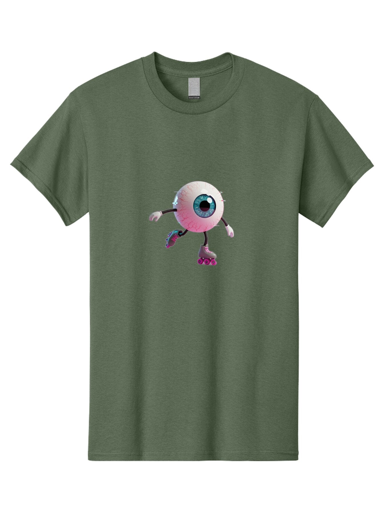 Eyeball-On-Rollerskates-3 Men'S Graphic Tee, 100% Cotton, Comfortable Casual Summer Wear, Machine Washable, Vintage Camera, Old Camera, Antique Camera, Black Camera, Classic Photography, Photography Equipment, Nostalgic Device, Film Camera, Baq796 7