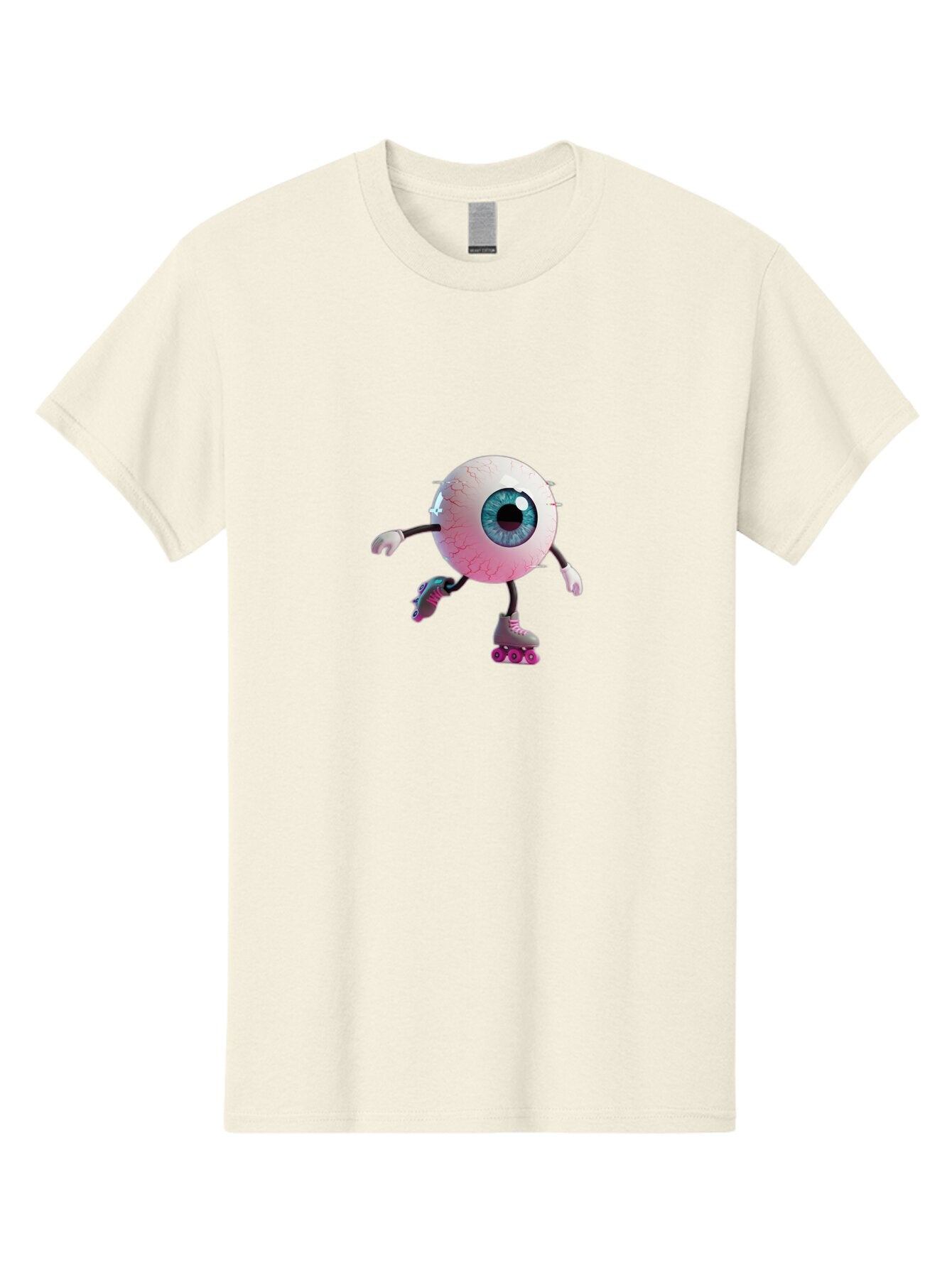 Eyeball-On-Rollerskates-3 Men'S Graphic Tee, 100% Cotton, Comfortable Casual Summer Wear, Machine Washable, Vintage Camera, Old Camera, Antique Camera, Black Camera, Classic Photography, Photography Equipment, Nostalgic Device, Film Camera, Baq796 2