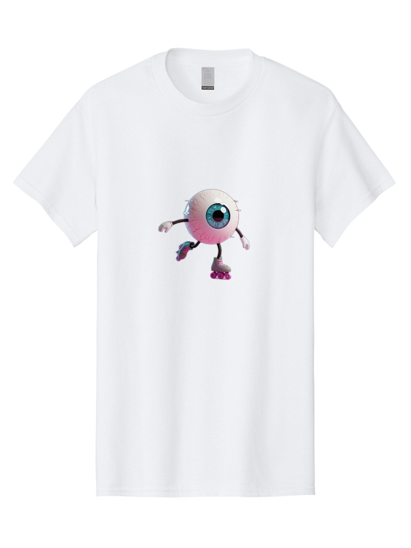 Eyeball-On-Rollerskates-3 Men'S Graphic Tee, 100% Cotton, Comfortable Casual Summer Wear, Machine Washable, Vintage Camera, Old Camera, Antique Camera, Black Camera, Classic Photography, Photography Equipment, Nostalgic Device, Film Camera, Baq796 3