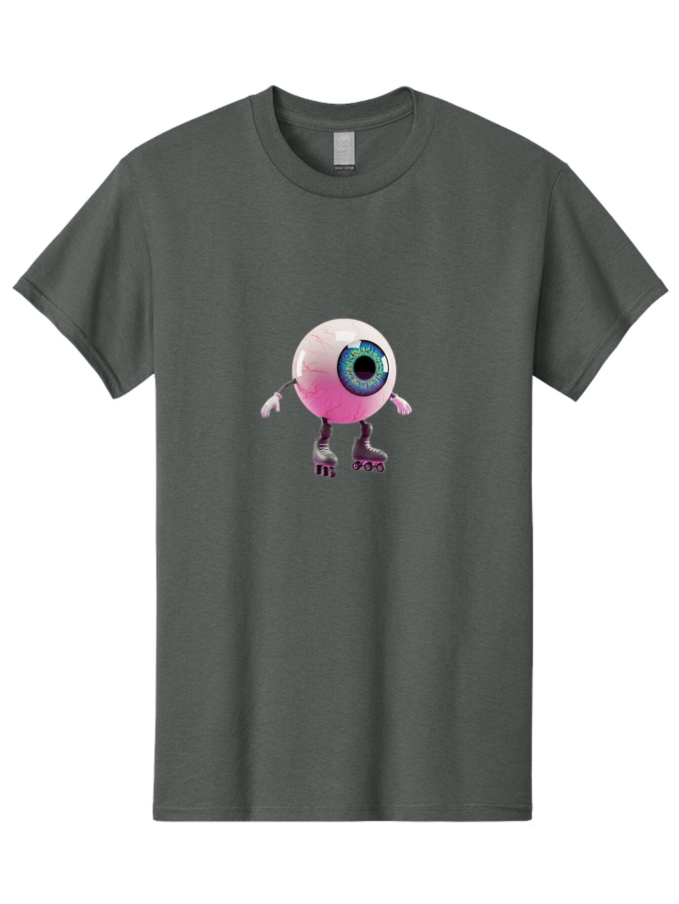 Eyeball-On-Rollerskates-4 Men'S Graphic Tee, 100% Cotton, Comfortable Casual Summer Wear, Machine Washable, Vintage Camera, Old Camera, Antique Camera, Black Camera, Classic Photography, Photography Equipment, Nostalgic Device, Film Camera, Baq797 3