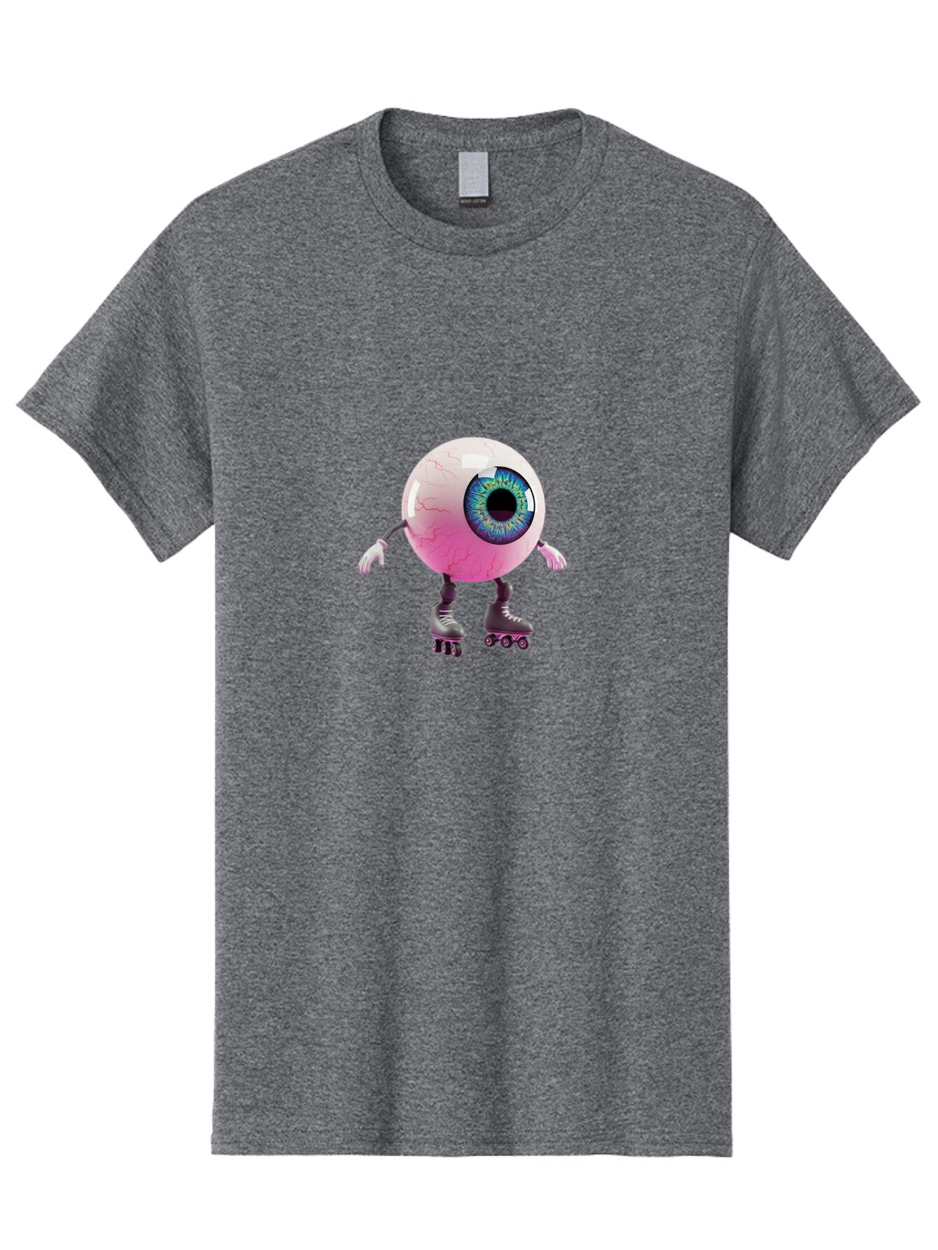 Eyeball-On-Rollerskates-4 Men'S Graphic Tee, 100% Cotton, Comfortable Casual Summer Wear, Machine Washable, Vintage Camera, Old Camera, Antique Camera, Black Camera, Classic Photography, Photography Equipment, Nostalgic Device, Film Camera, Baq797 4