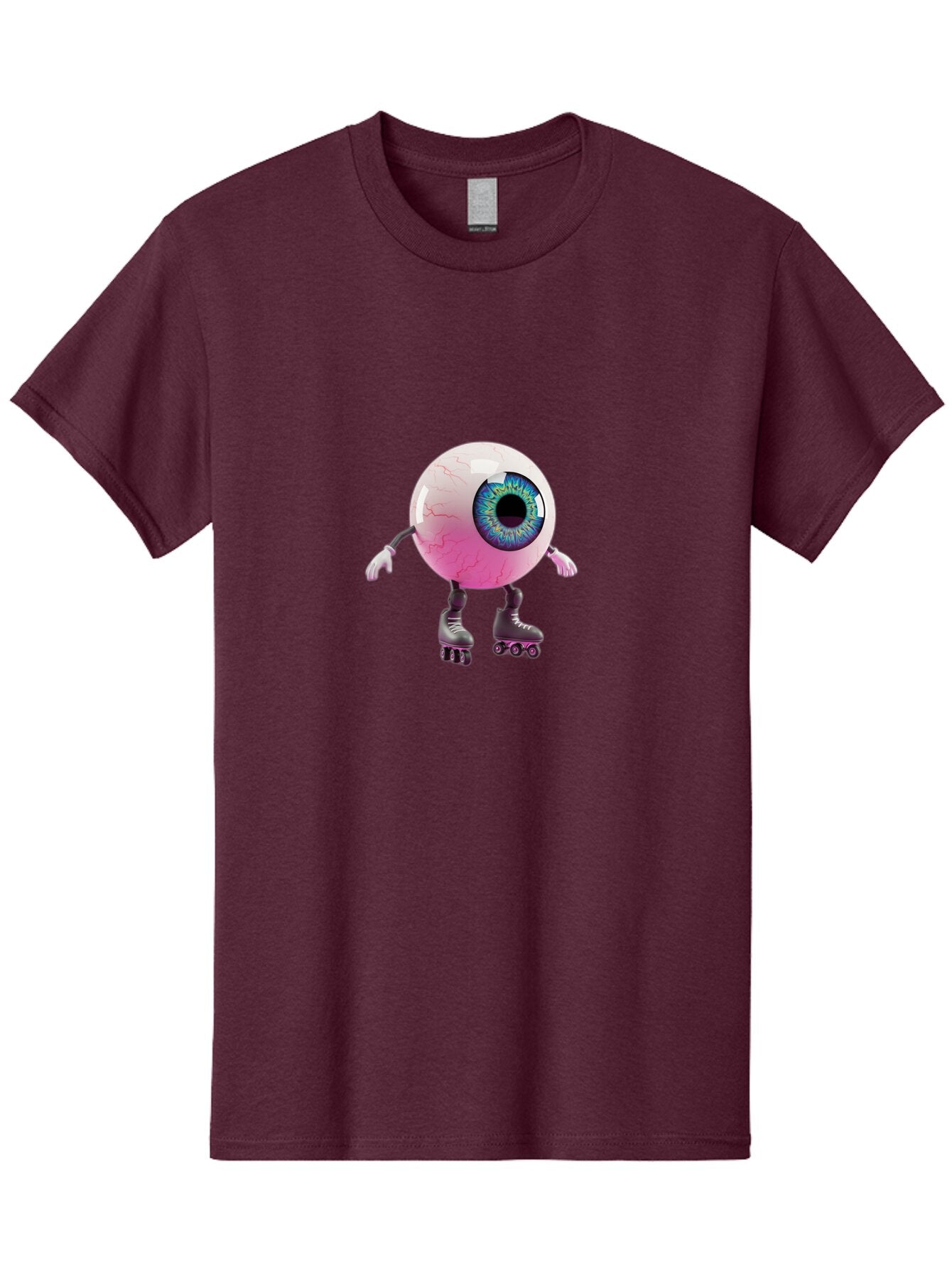 Eyeball-On-Rollerskates-4 Men'S Graphic Tee, 100% Cotton, Comfortable Casual Summer Wear, Machine Washable, Vintage Camera, Old Camera, Antique Camera, Black Camera, Classic Photography, Photography Equipment, Nostalgic Device, Film Camera, Baq797 10
