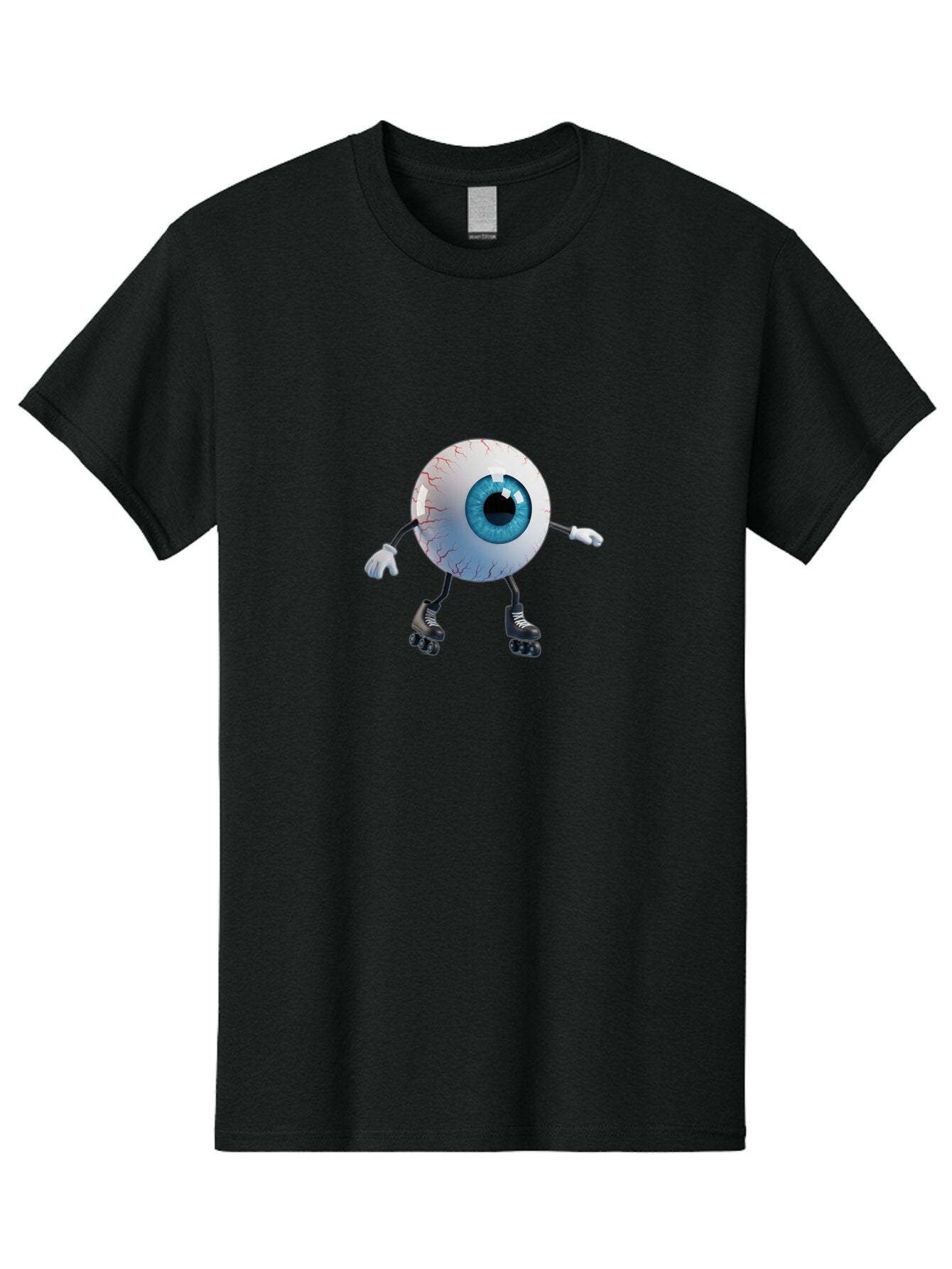 Eyeball-On-Rollerskates-8 Men'S Graphic Tee, 100% Cotton, Comfortable Casual Summer Wear, Machine Washable, Vintage Camera, Old Camera, Antique Camera, Black Camera, Classic Photography, Photography Equipment, Nostalgic Device, Film Camera, Baq801 1