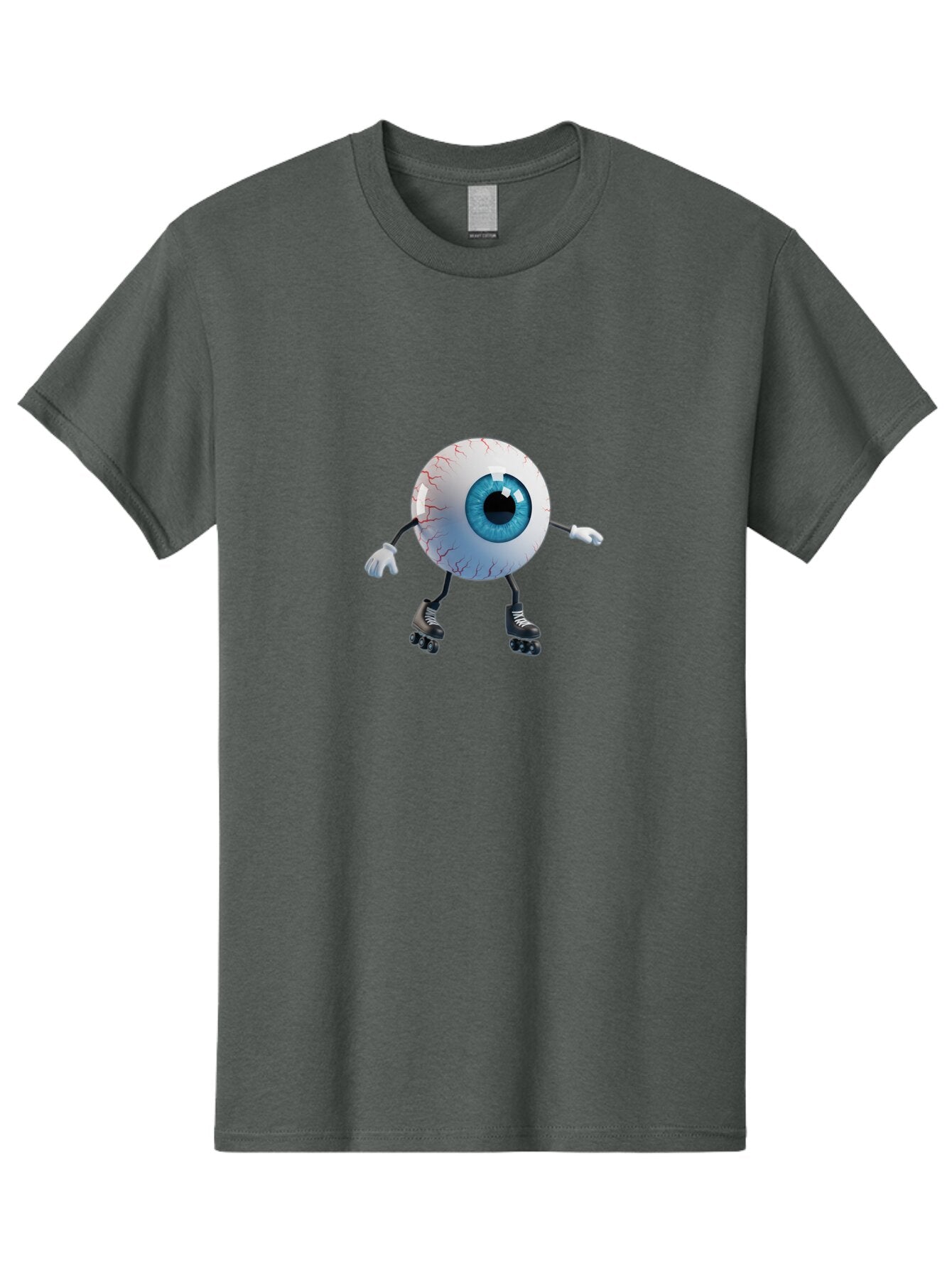 Eyeball-On-Rollerskates-8 Men'S Graphic Tee, 100% Cotton, Comfortable Casual Summer Wear, Machine Washable, Vintage Camera, Old Camera, Antique Camera, Black Camera, Classic Photography, Photography Equipment, Nostalgic Device, Film Camera, Baq801 5
